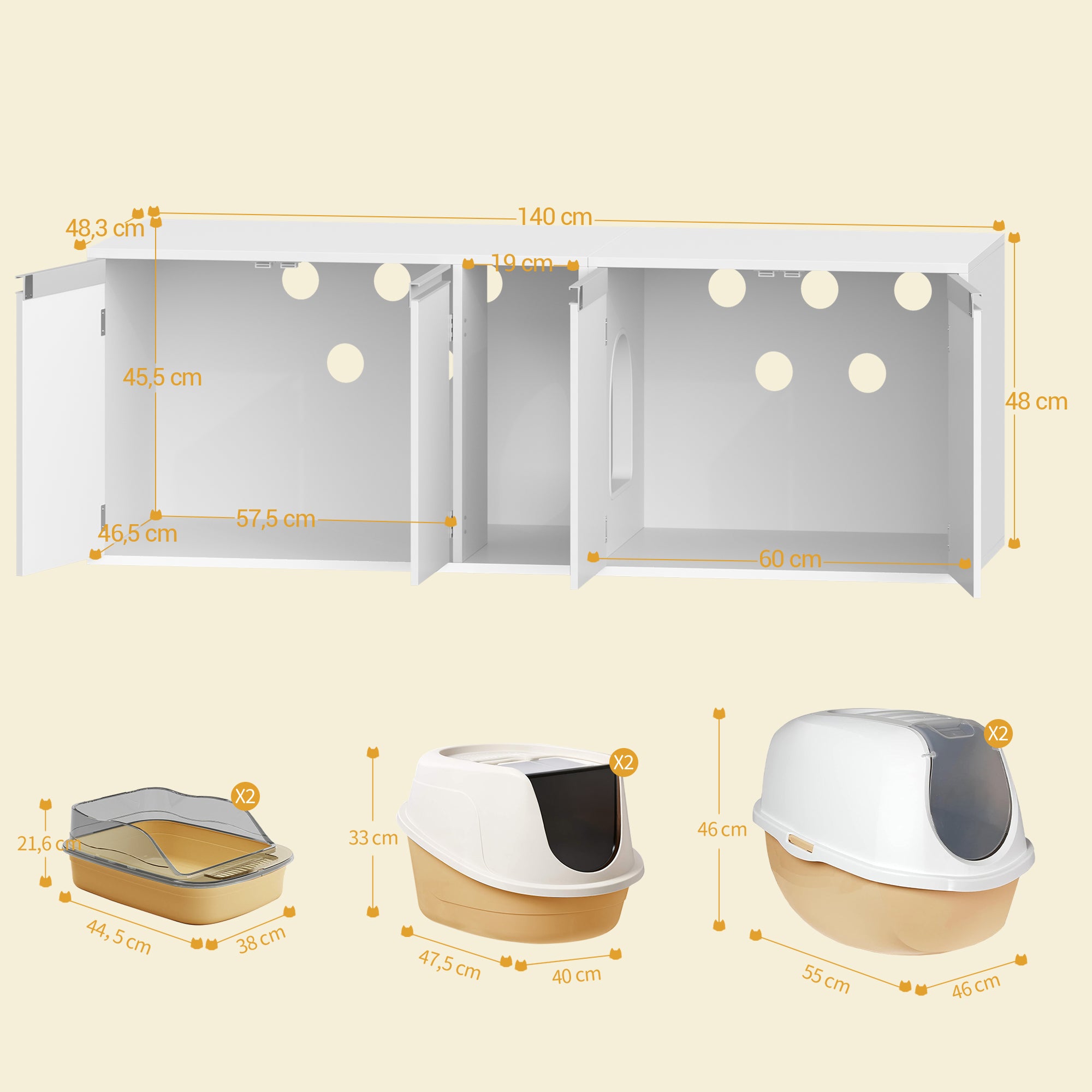 hzuaneri-pet-katzenschrank-cb65603x-wei-f-r-2-katzen image 2