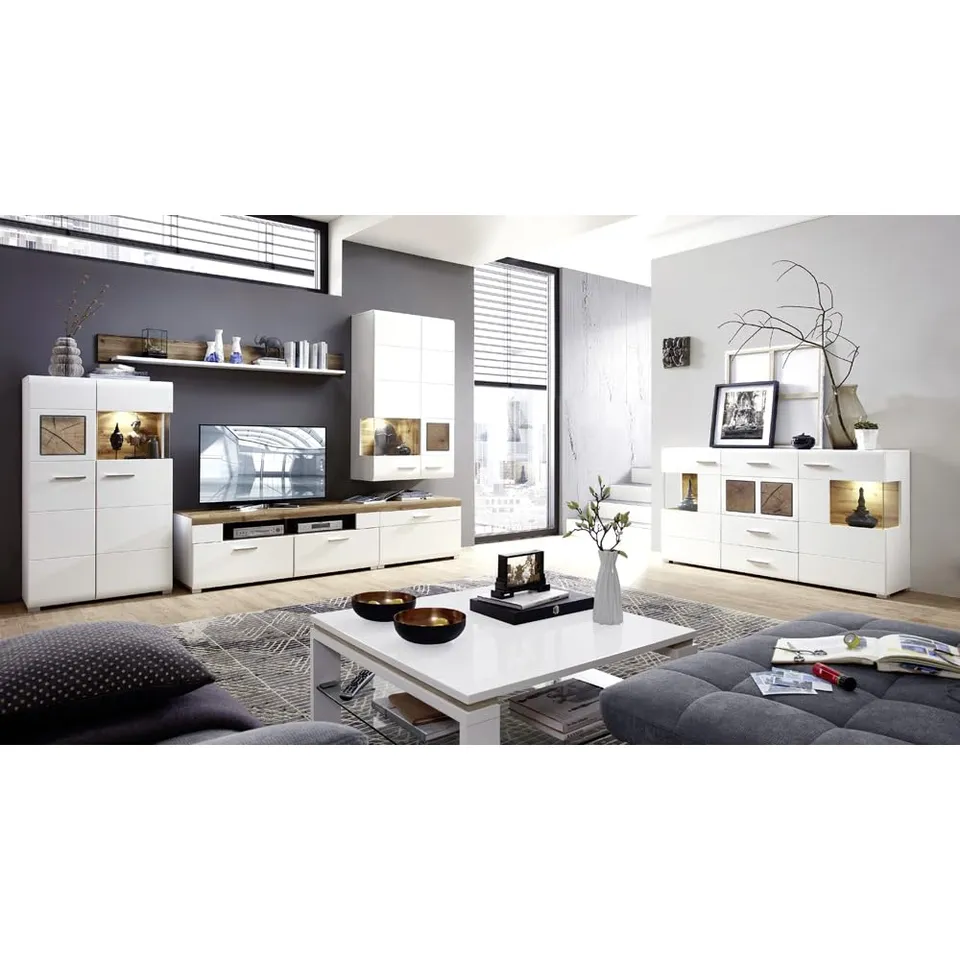 lomadox-wohnzimmer-wohnwand-wei-eiche-led-315-cm-set image 1