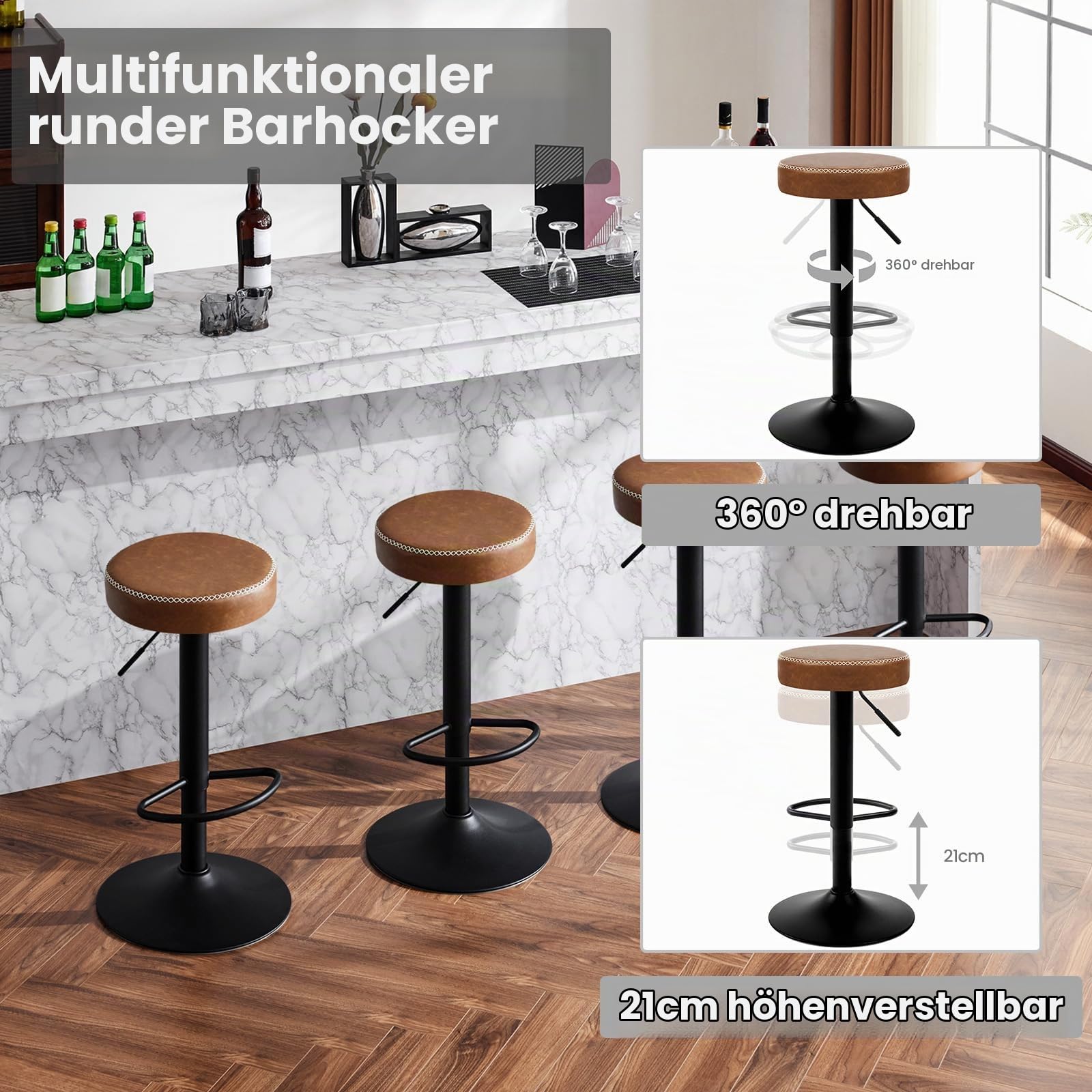 eugad-1085by-1-barhocker-braun-kunstleder-h-henverstellbar image 6