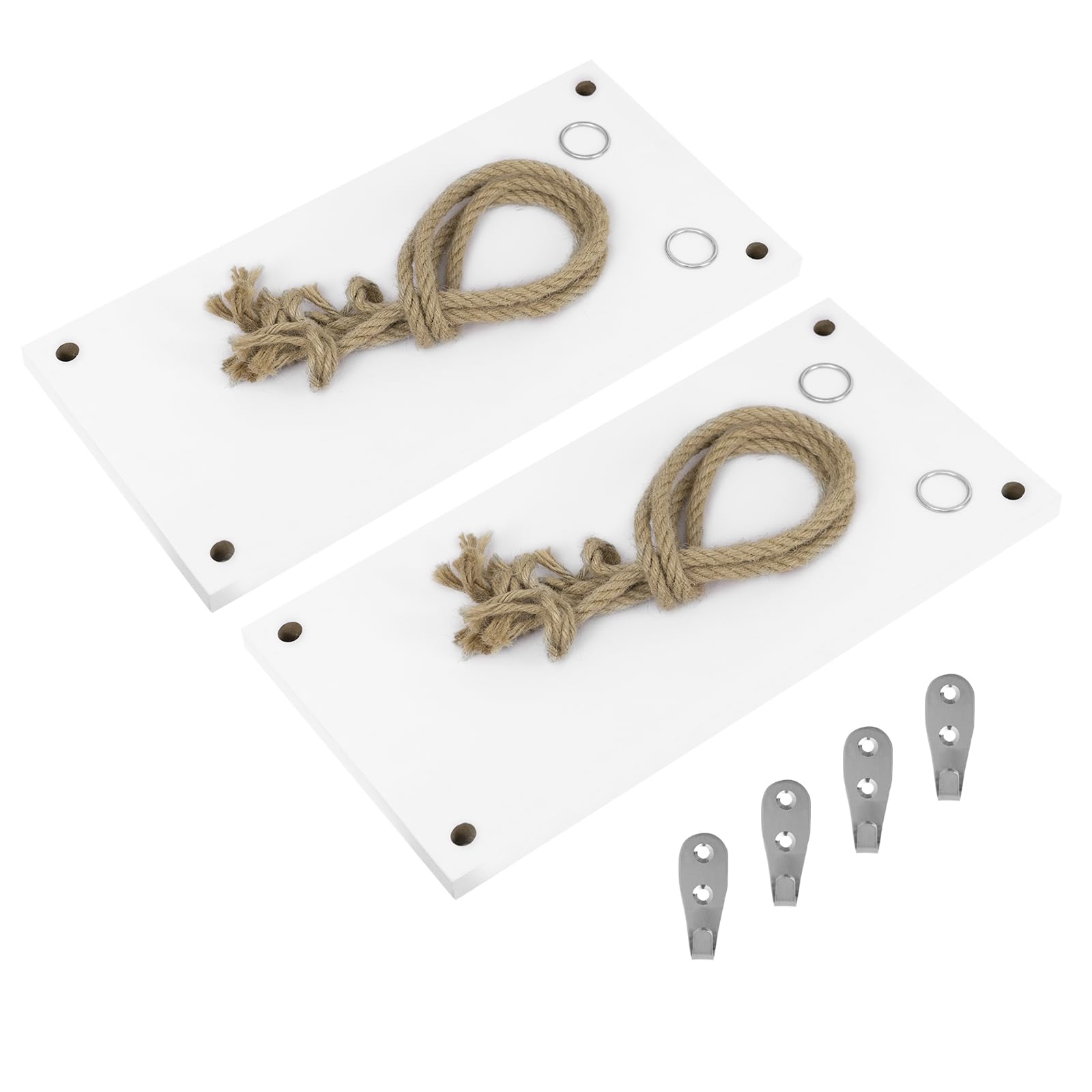 eugad-wandregal-2er-set-wei-40x20-cm-h-ngeregal-mit-seil image 6