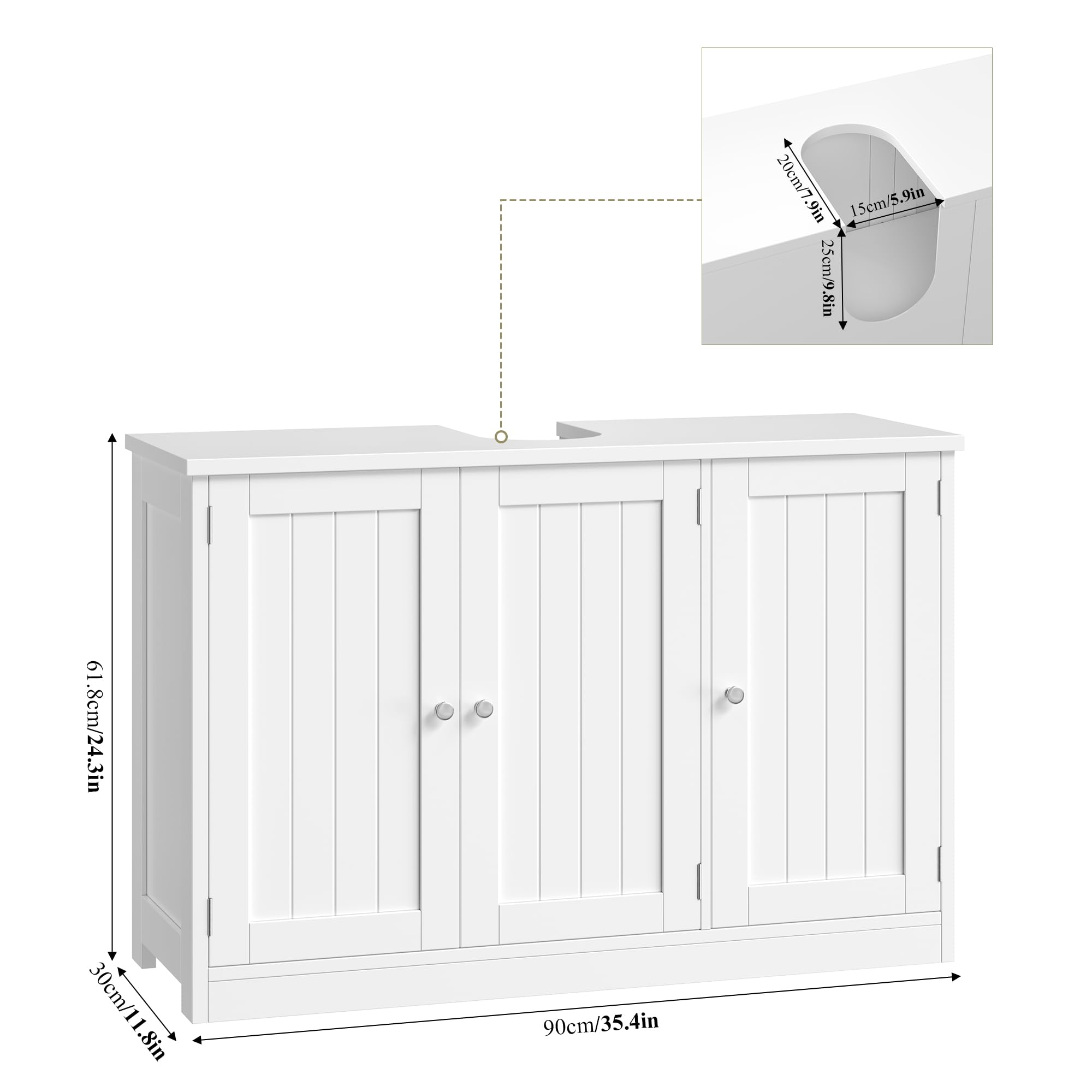 forehill-waschbeckenunterschrank-90cm-wei-badunterschrank image 3