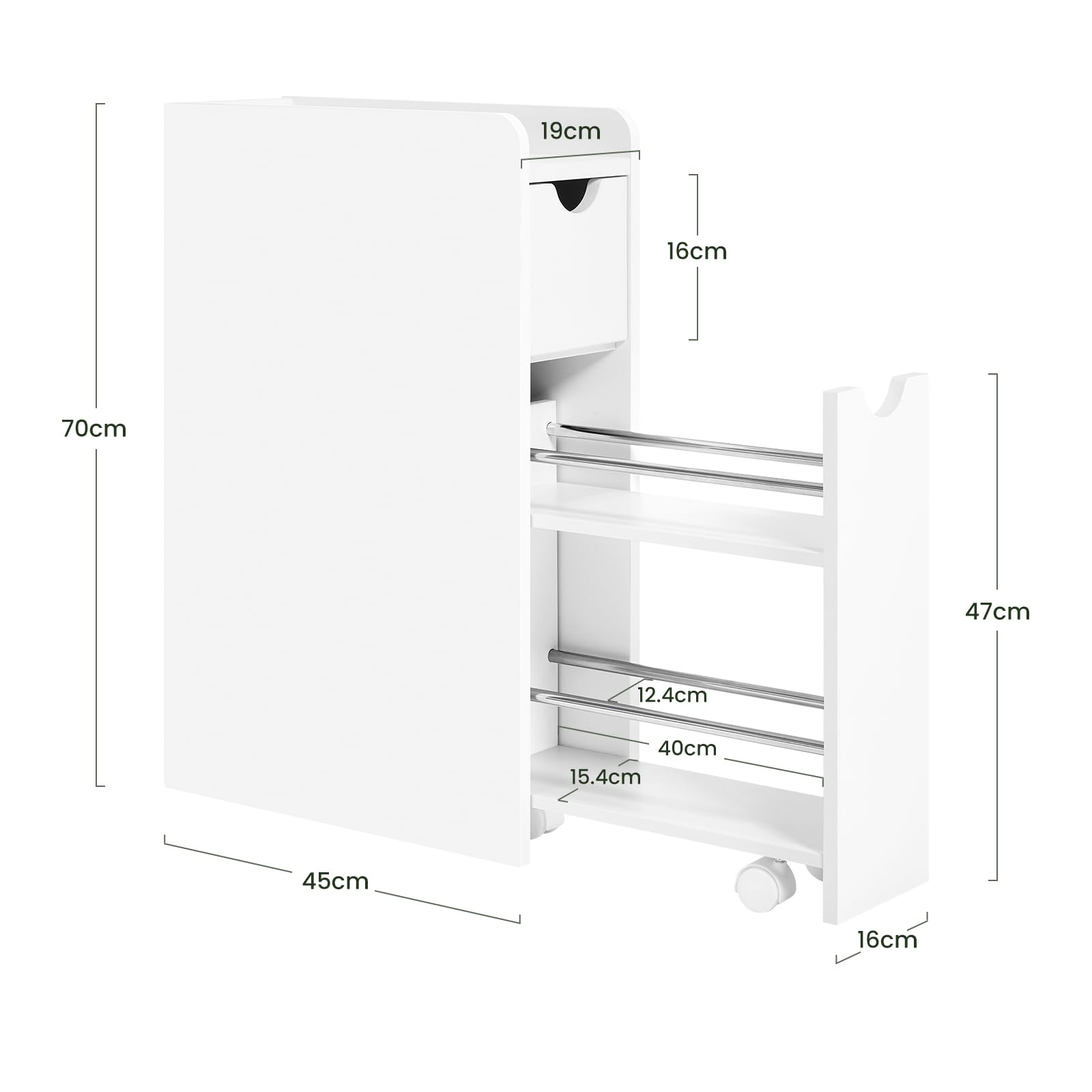 eugad-badezimmerschrank-wei-nischenschrank-rollen-19x45x70cm image 3
