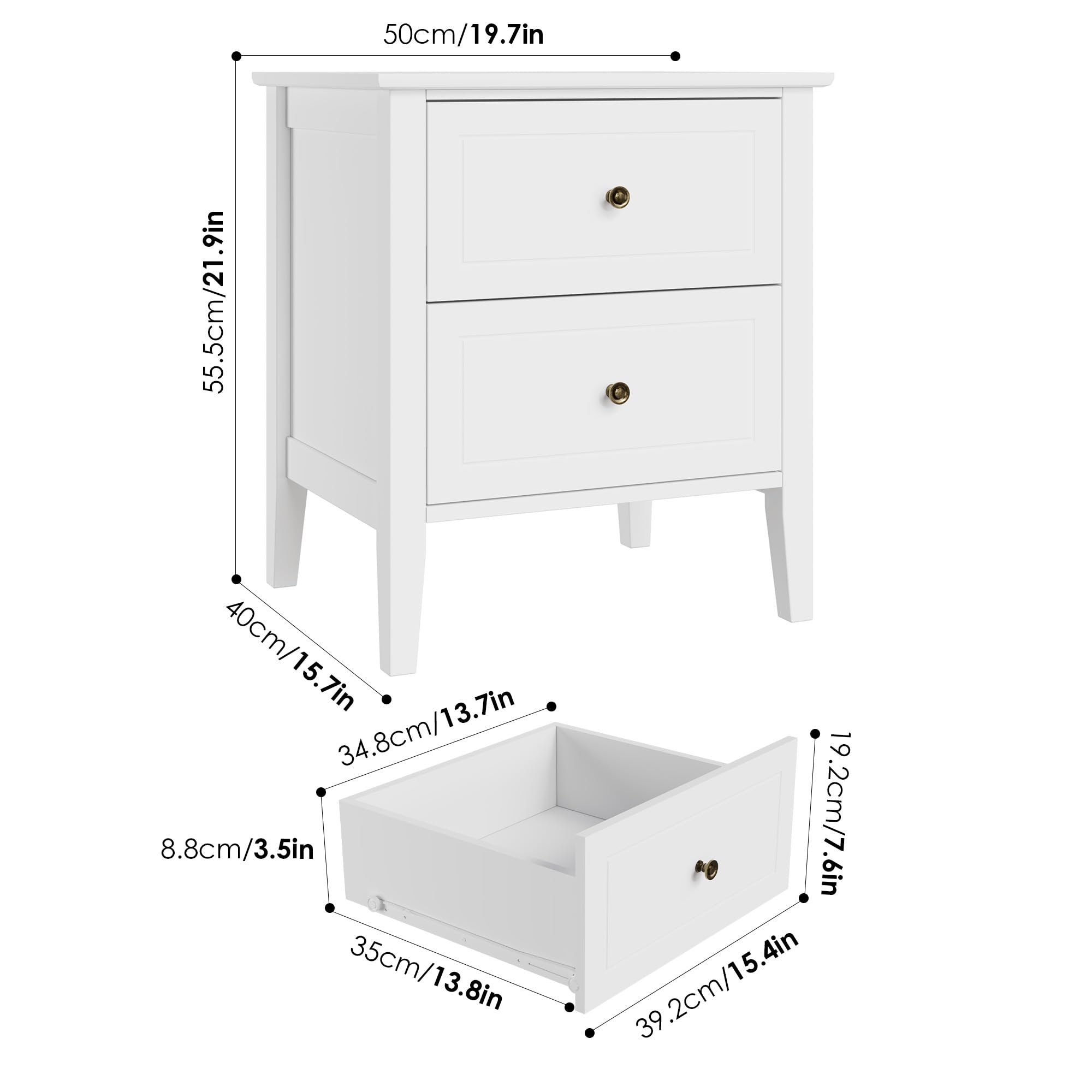 forehill-bedside-table-nachttisch-wei-50x40cm-2-schubladen-landhaus image 3