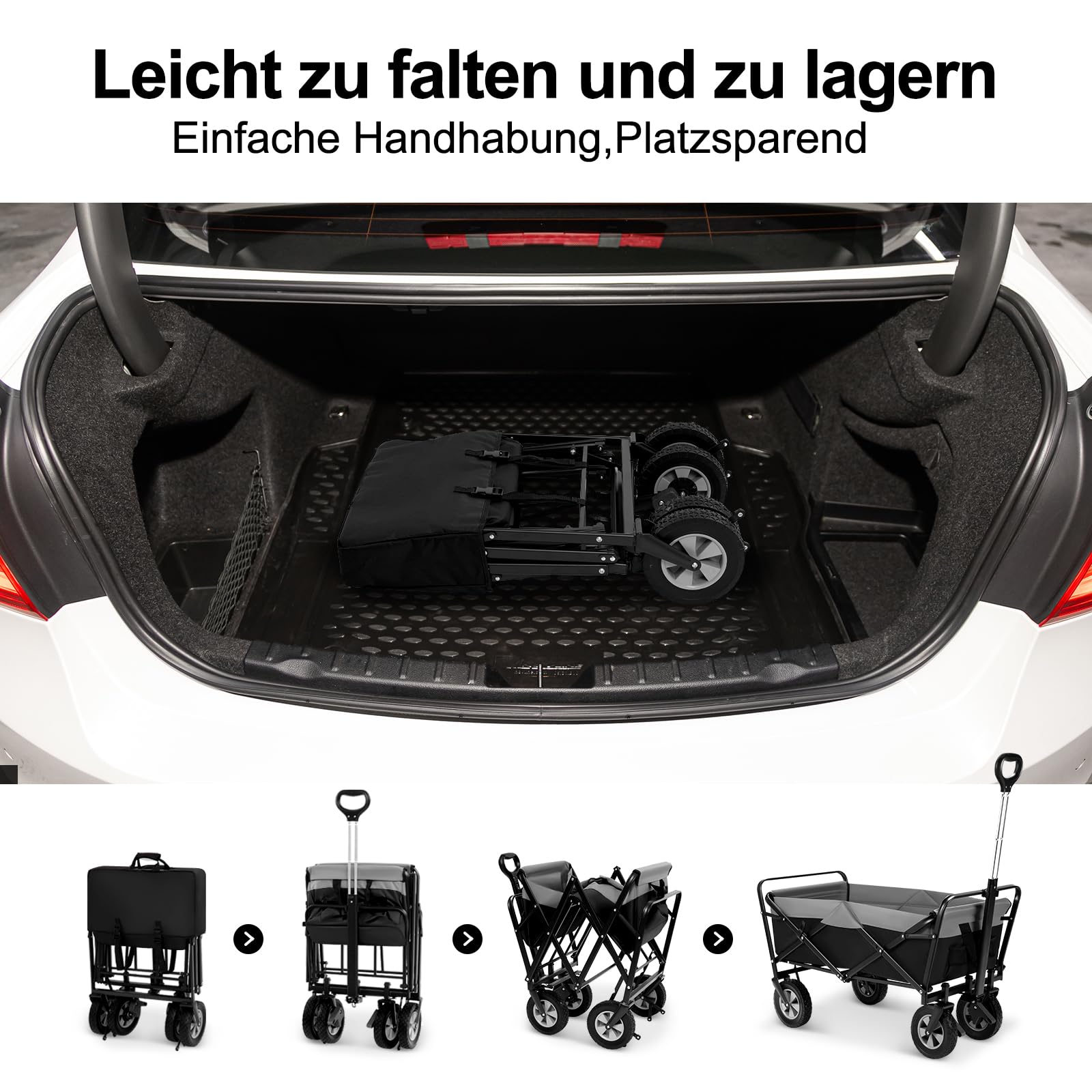 eugad-garten-outdoor-bollerwagen-faltbar-schwarz-grau-200-kg image 4