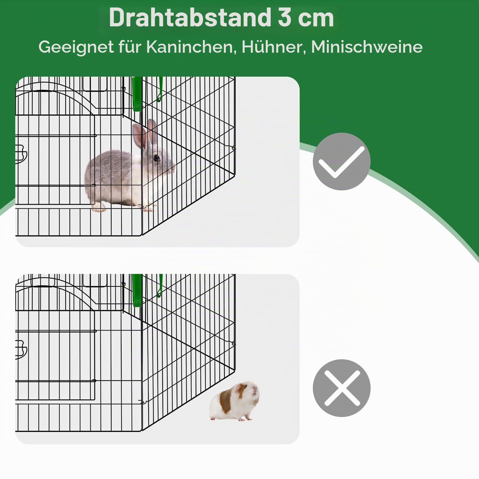 eugad-haustierbedarf-freilaufgehege-kaninchen-metall-6-elemente image 4