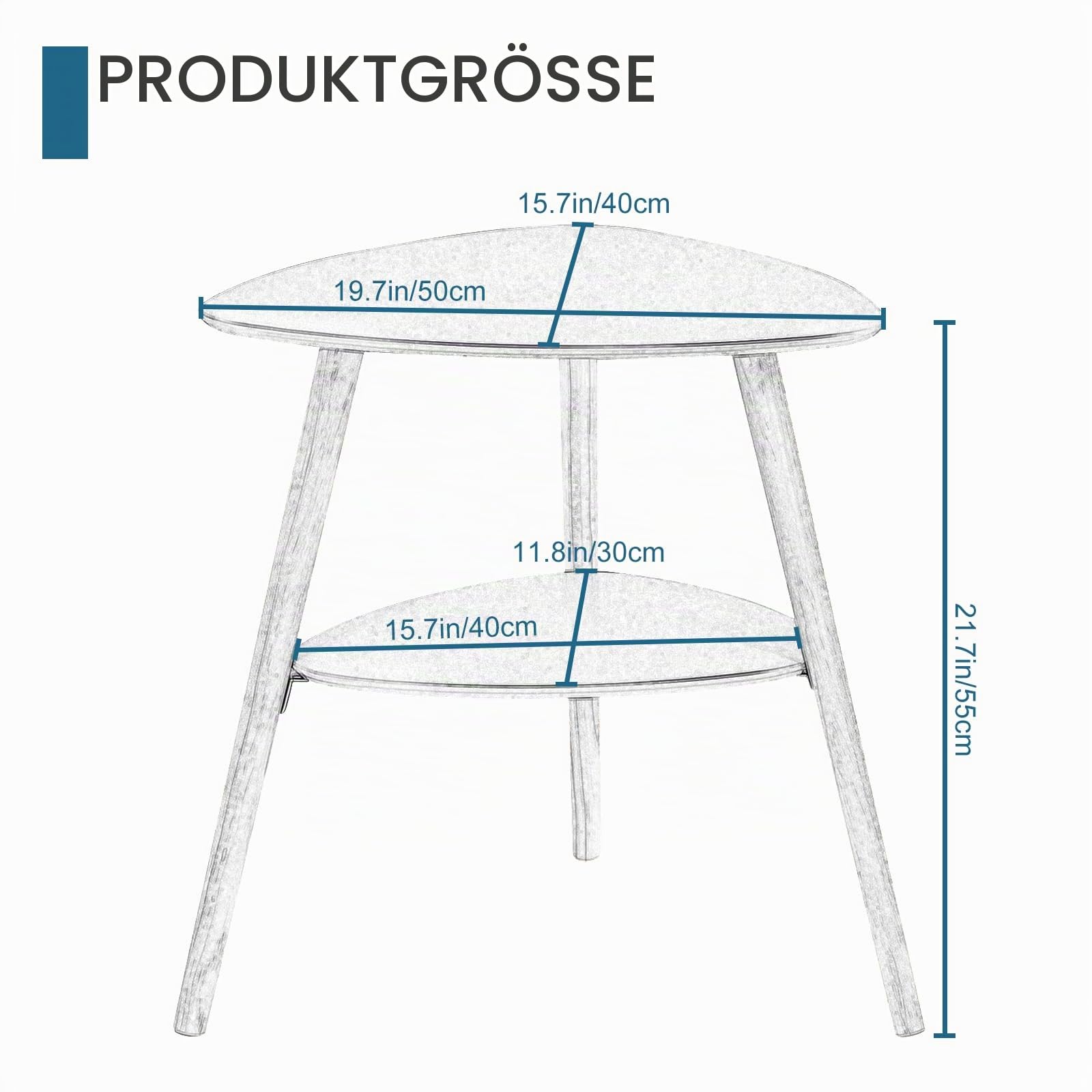 eugad-beistelltisch-couchtisch-grau-50x55x40-mit-2-ablagen image 3