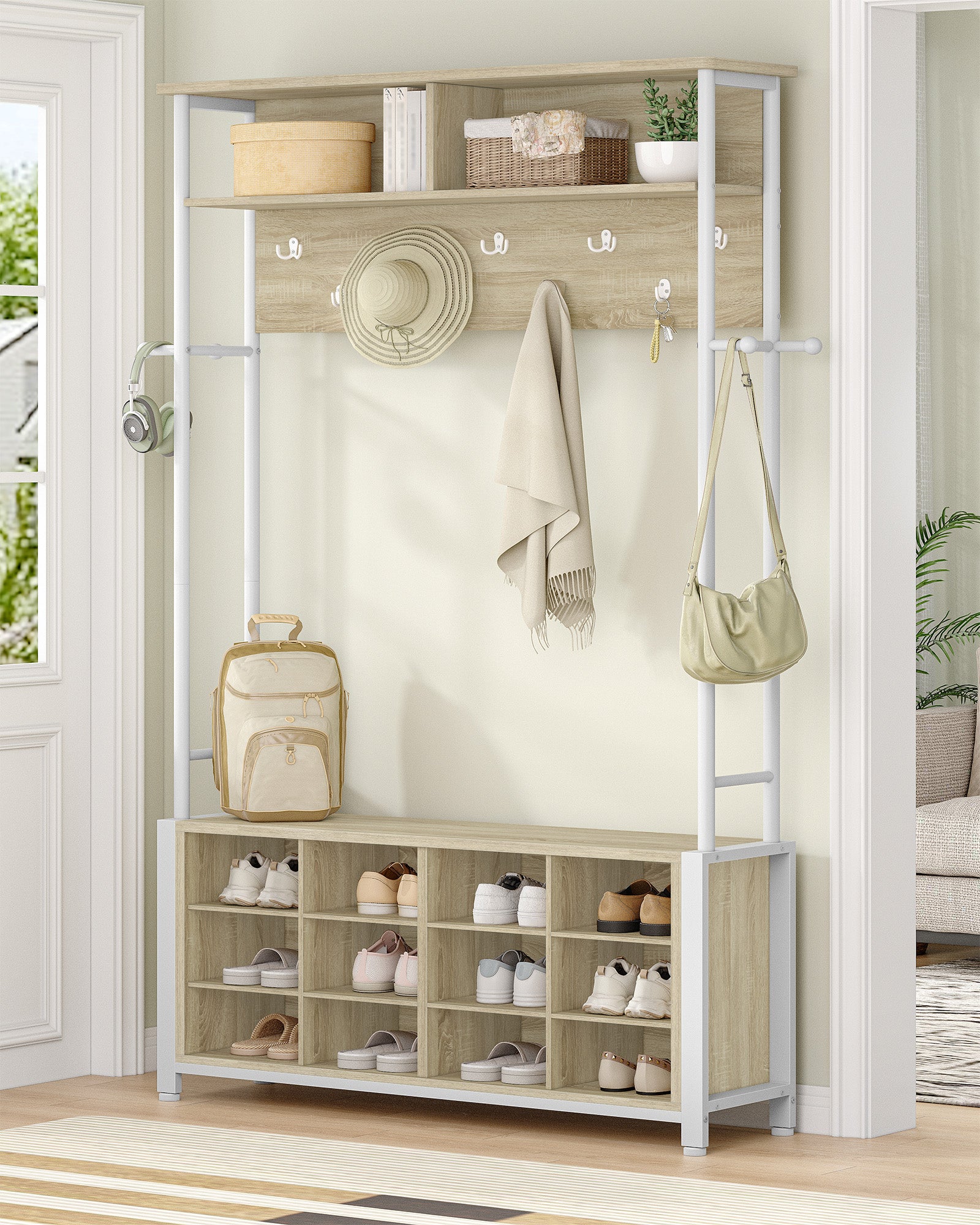 hzuaneri-living-room-ht17916w-garderobe-eiche-wei-110-cm-13-haken image 7