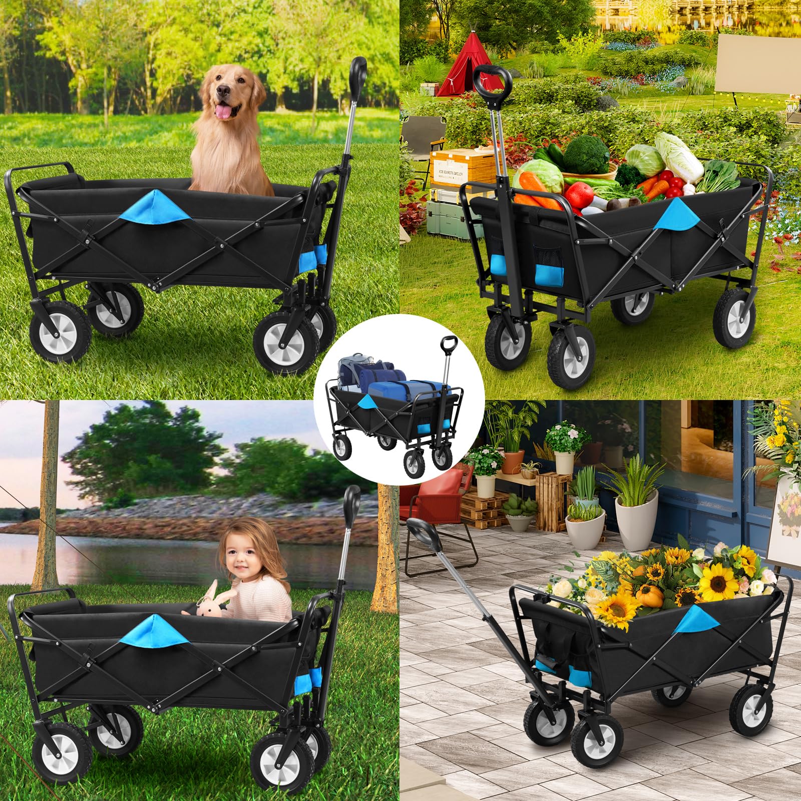 eugad-bollerwagen-faltbar-anthrazit-t-rkis-200-kg-polyester image 7