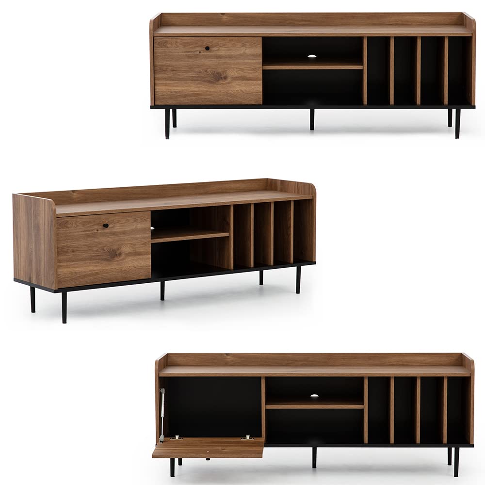 lomadox-wohnzimmer-wohnwand-eiche-vintage-6-tlg-mit-couchtisch image 8