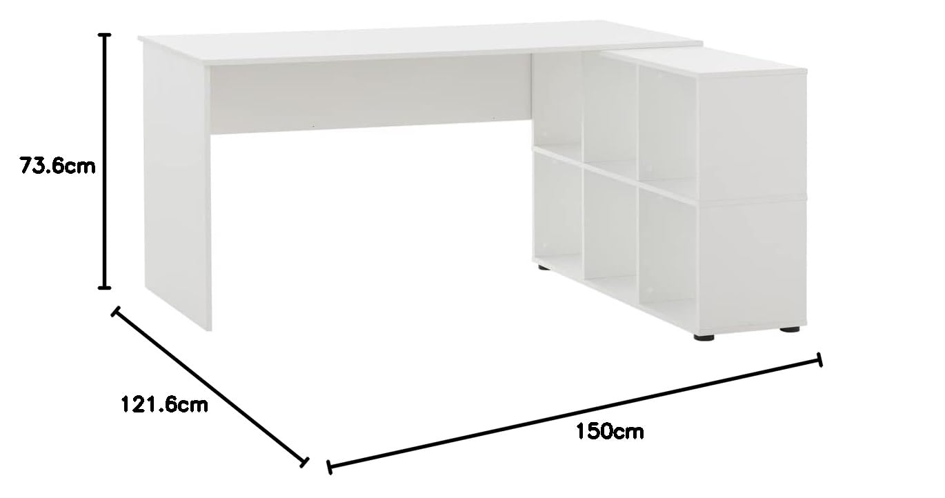 lomadox-b-ro-eckschreibtisch-wei-wildeiche-mit-container image 2