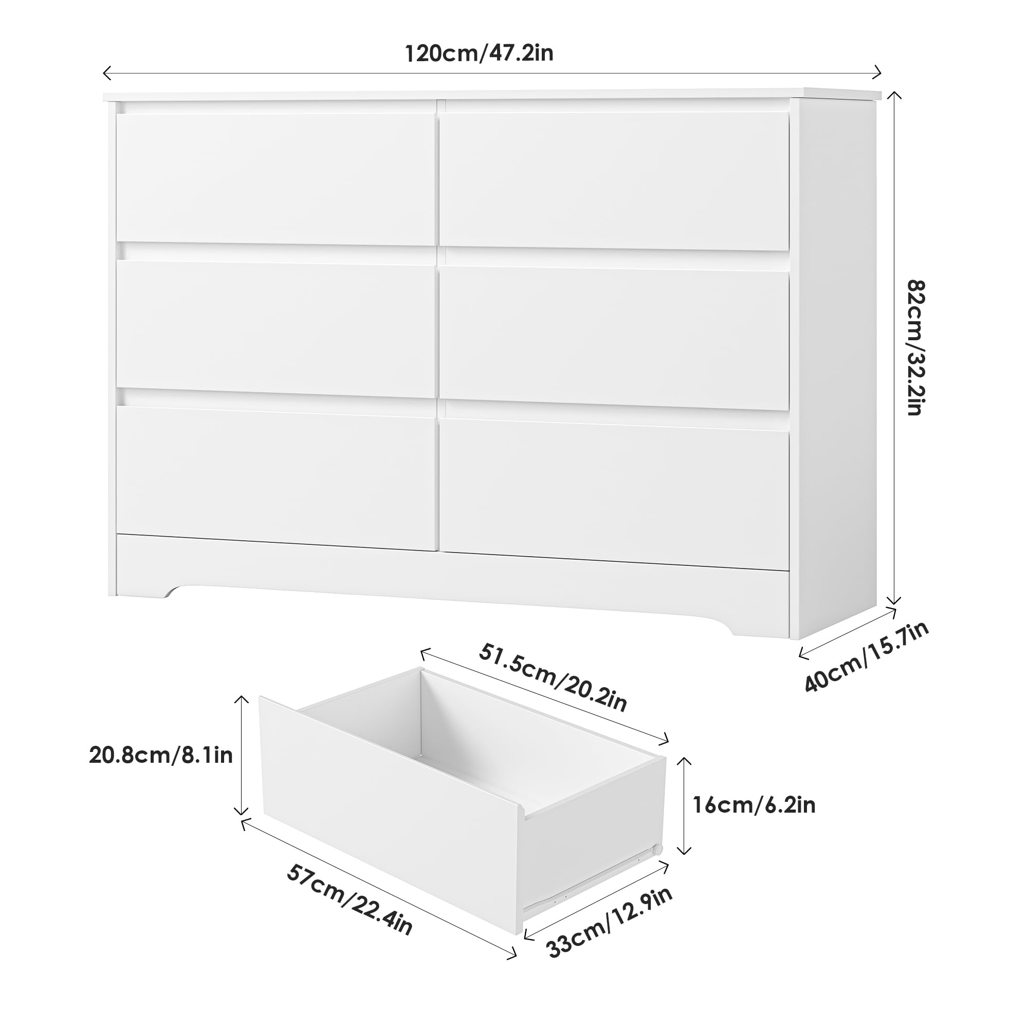 forehill-kommode-wei-120-cm-6-schubladen-sideboard-mdf image 3