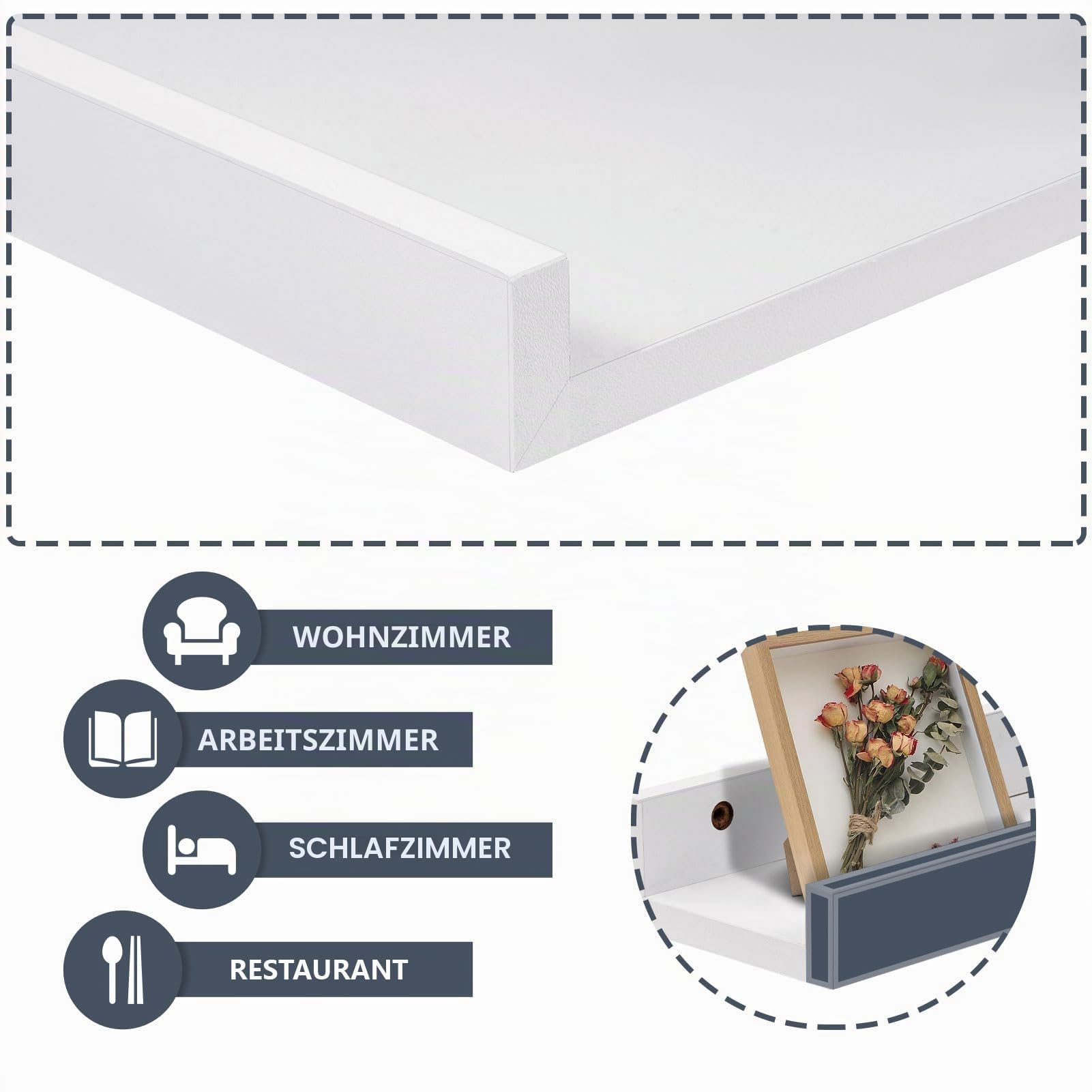 eugad-wandregal-5er-set-wei-mdf-schweberegal-bilderleiste image 6