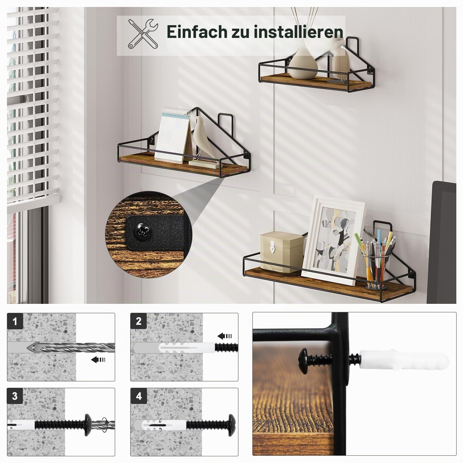 eugad-aufbewahrung-wandregal-3er-set-hausform-vintagebraun image 6