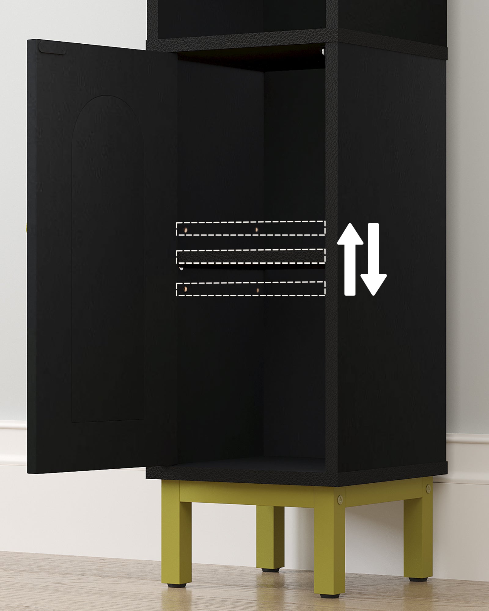 hzuaneri-badschrank-schmal-wei-20x20x83-cm-verstellbar image 8