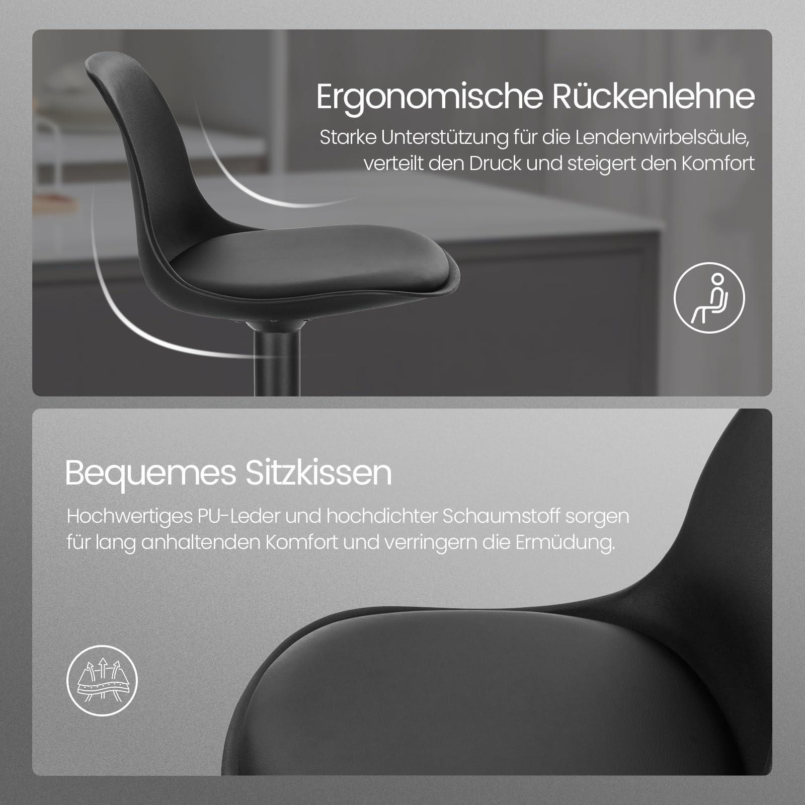 eugad-barhocker-2er-set-schwarz-drehbar-h-henverstellbar image 5