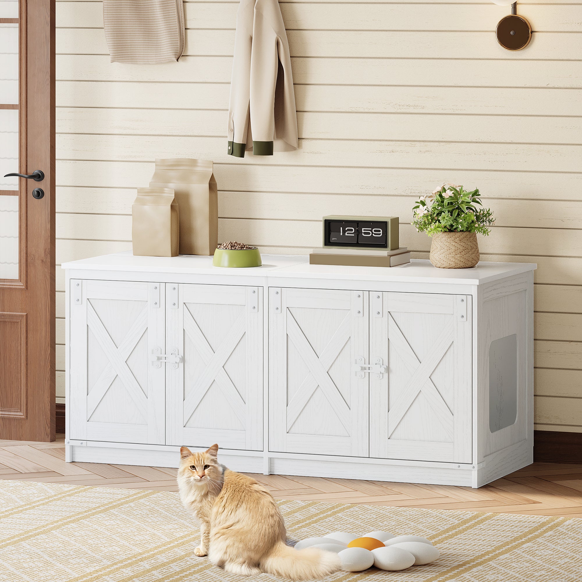 hzuaneri-pet-katzenschrank-cb85313w-wei-f-r-2-katzen image 4