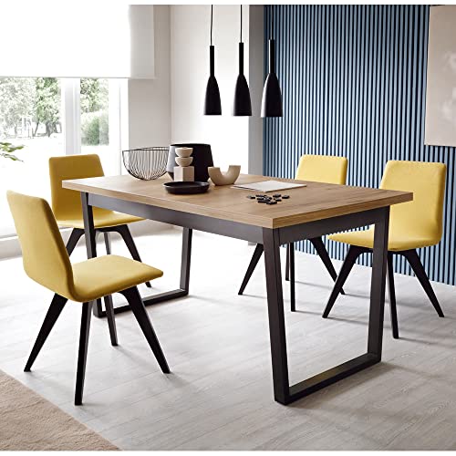lomadox-esszimmer-ausziehtisch-catania-eiche-schwarz-160-240-cm image 8