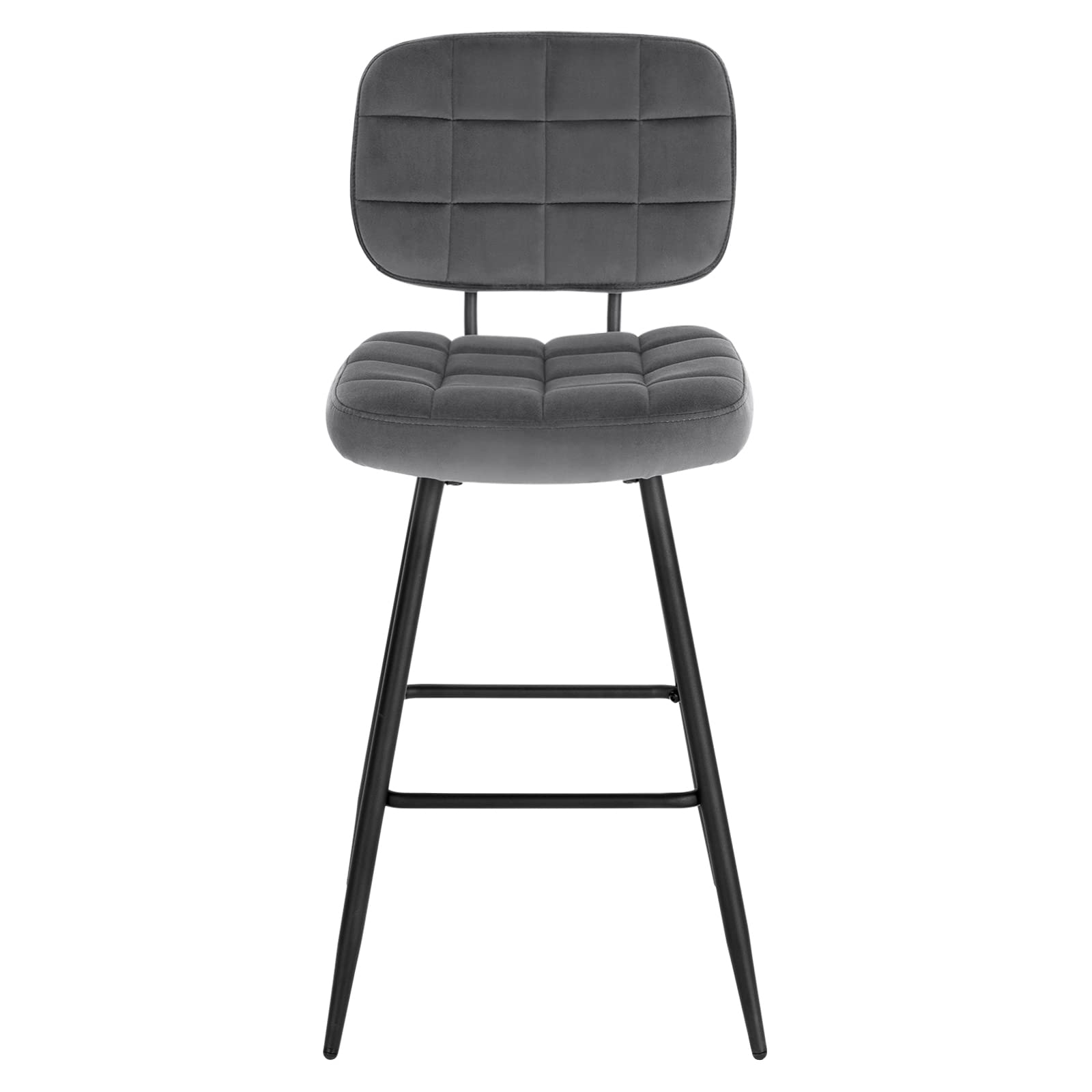 eugad-barhocker-2er-set-samt-dunkelgrau-68-5-cm-1043by-2 image 7