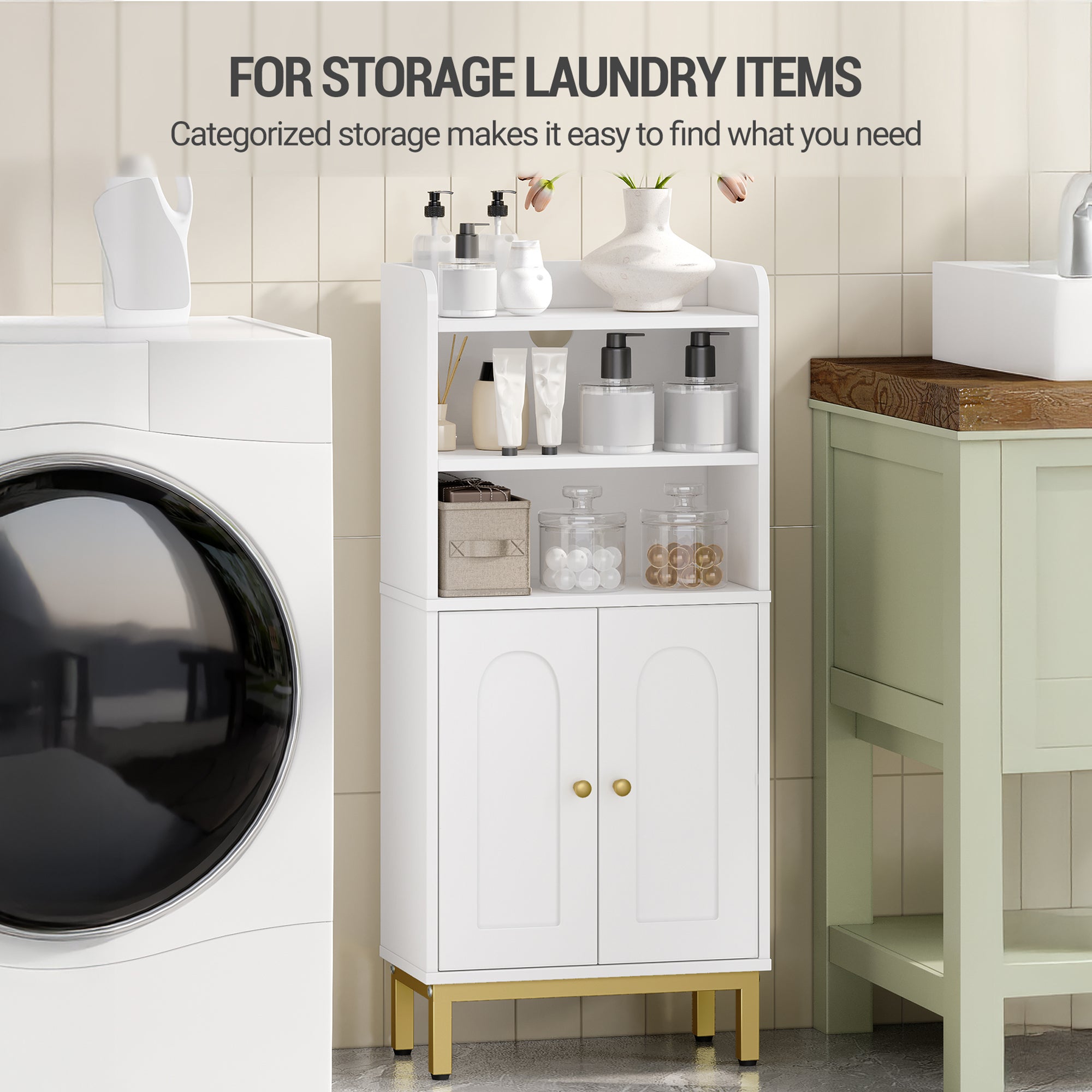 hzuaneri-bathroom-bc48213g-badschrank-wei-2-t-ren-schmal image 4