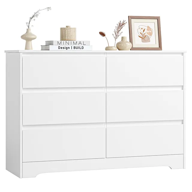 forehill-kommode-wei-120-cm-6-schubladen-sideboard-mdf image 1