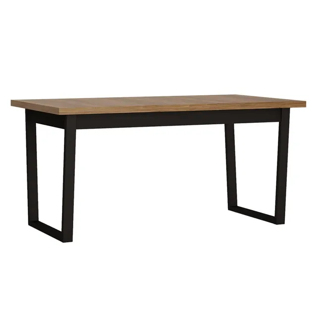 lomadox-esszimmer-ausziehtisch-catania-eiche-schwarz-160-240-cm image 1