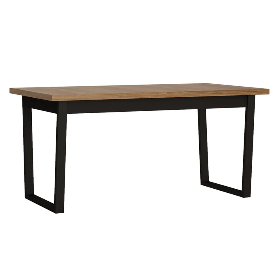 lomadox-esszimmer-ausziehtisch-catania-eiche-schwarz-160-240-cm image 1