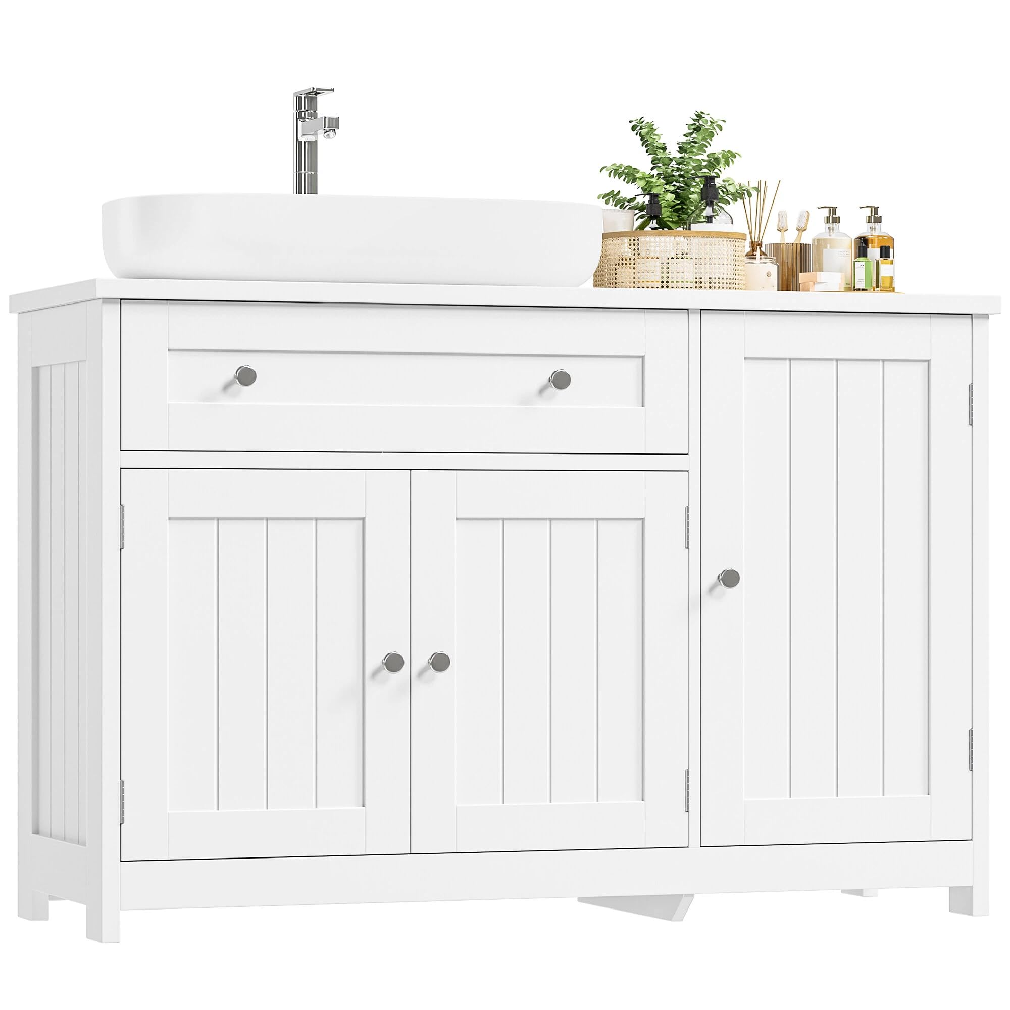 forehill-waschbeckenunterschrank-wei-90x30x61-5cm-mit-schublade image 1