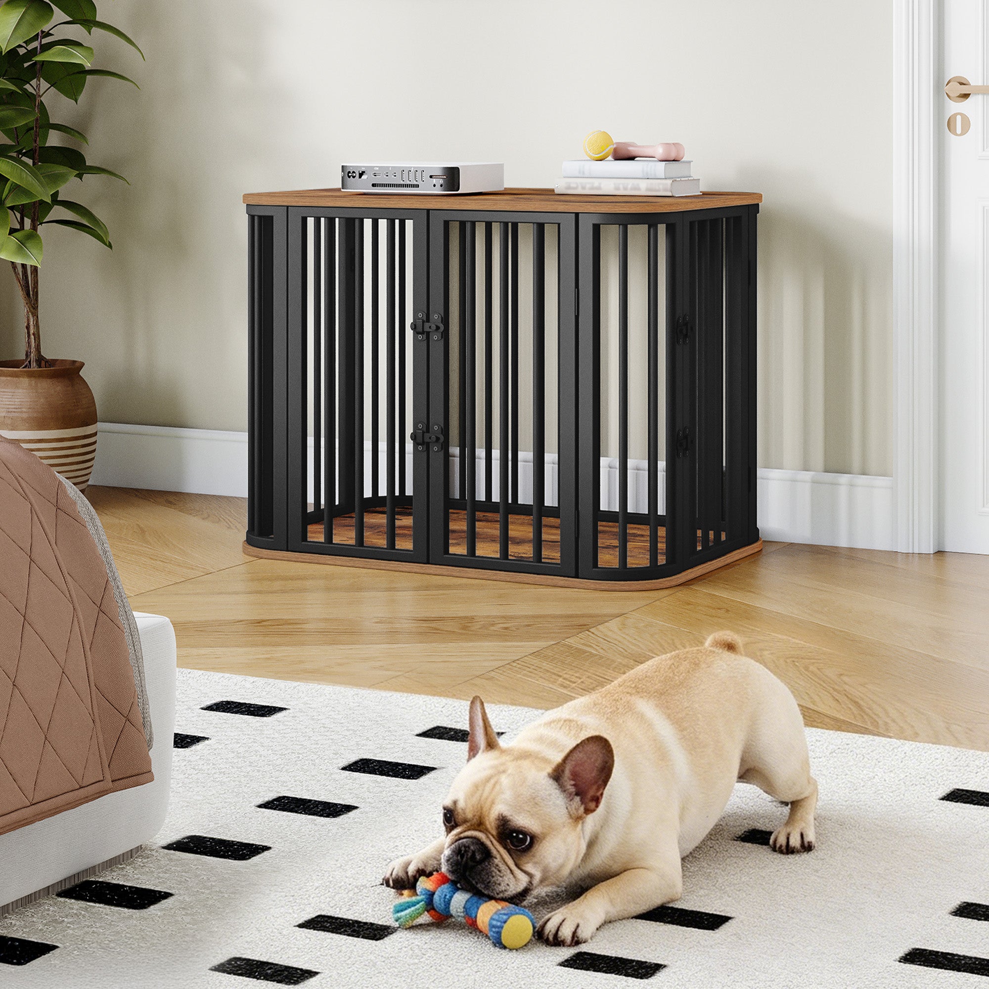 hzuaneri-pet-dfc88801b-hundebox-holz-80-cm-rustic-brown image 3