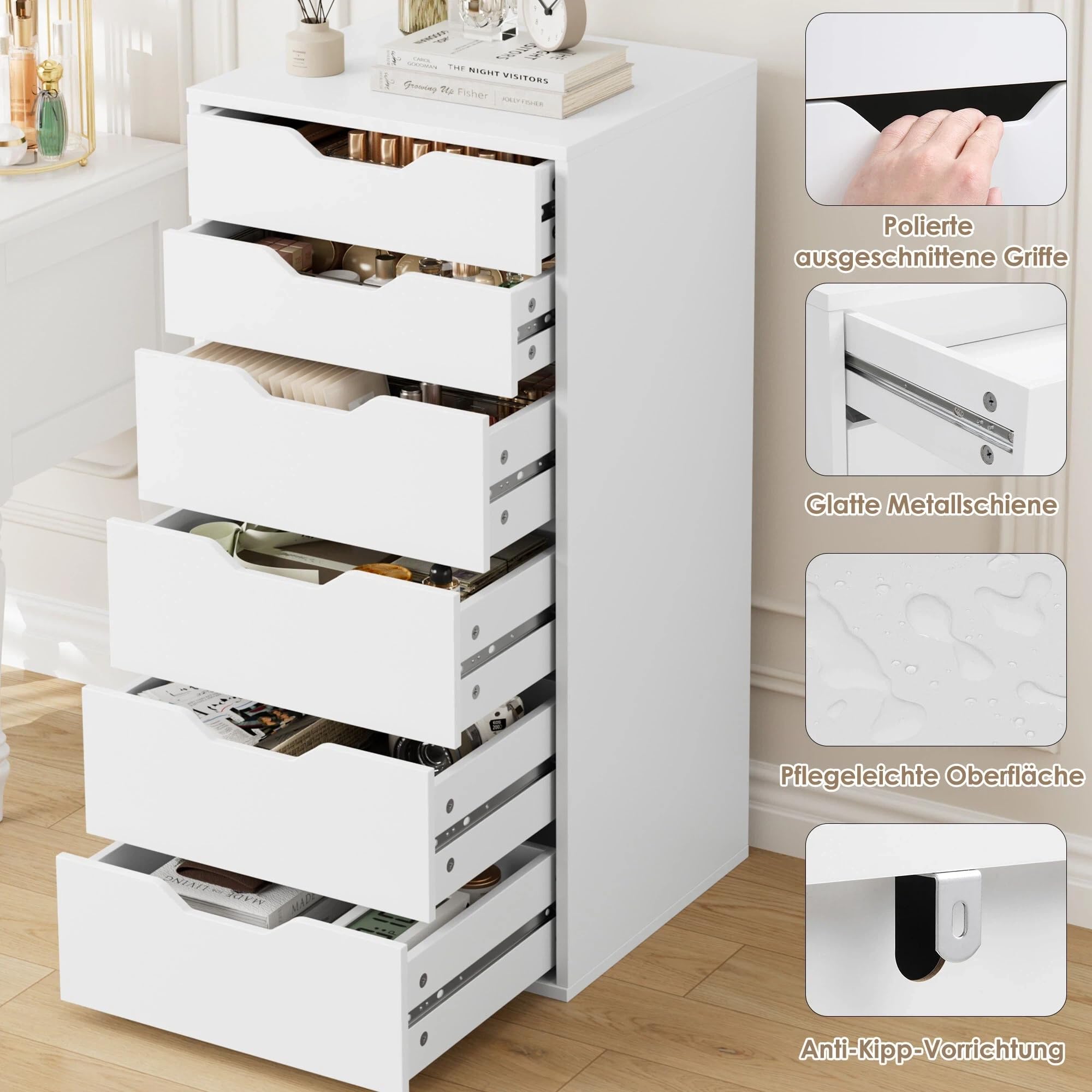 forehill-kommode-wei-45x40x90-5-cm-6-schubladen image 7
