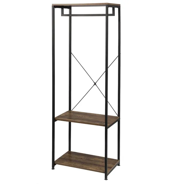 eugad-kleiderst-nder-garderobe-metall-holz-60x40x167 image 1