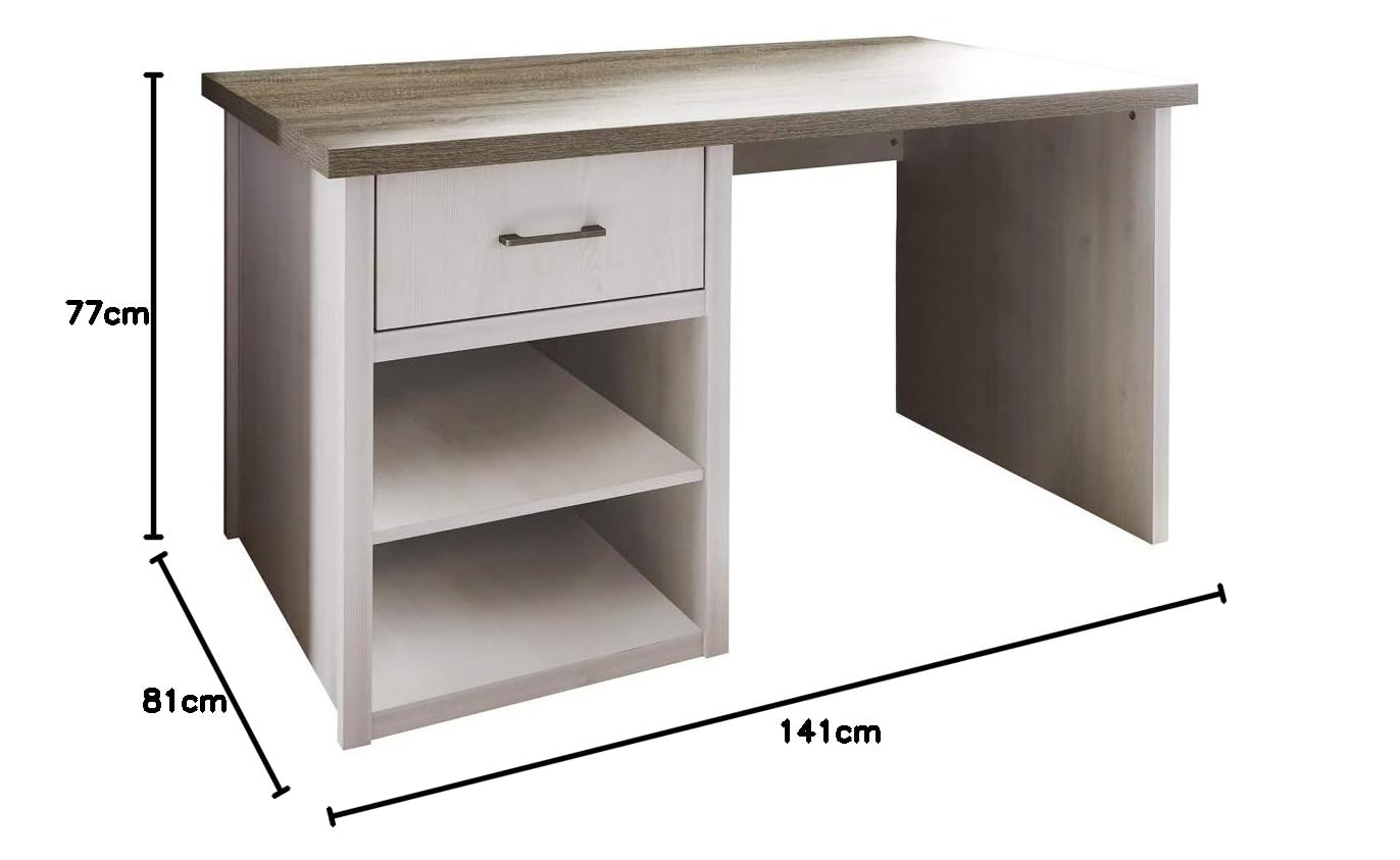 lomadox-lund-78-schreibtisch-pinie-wei-141-cm-landhaus image 3