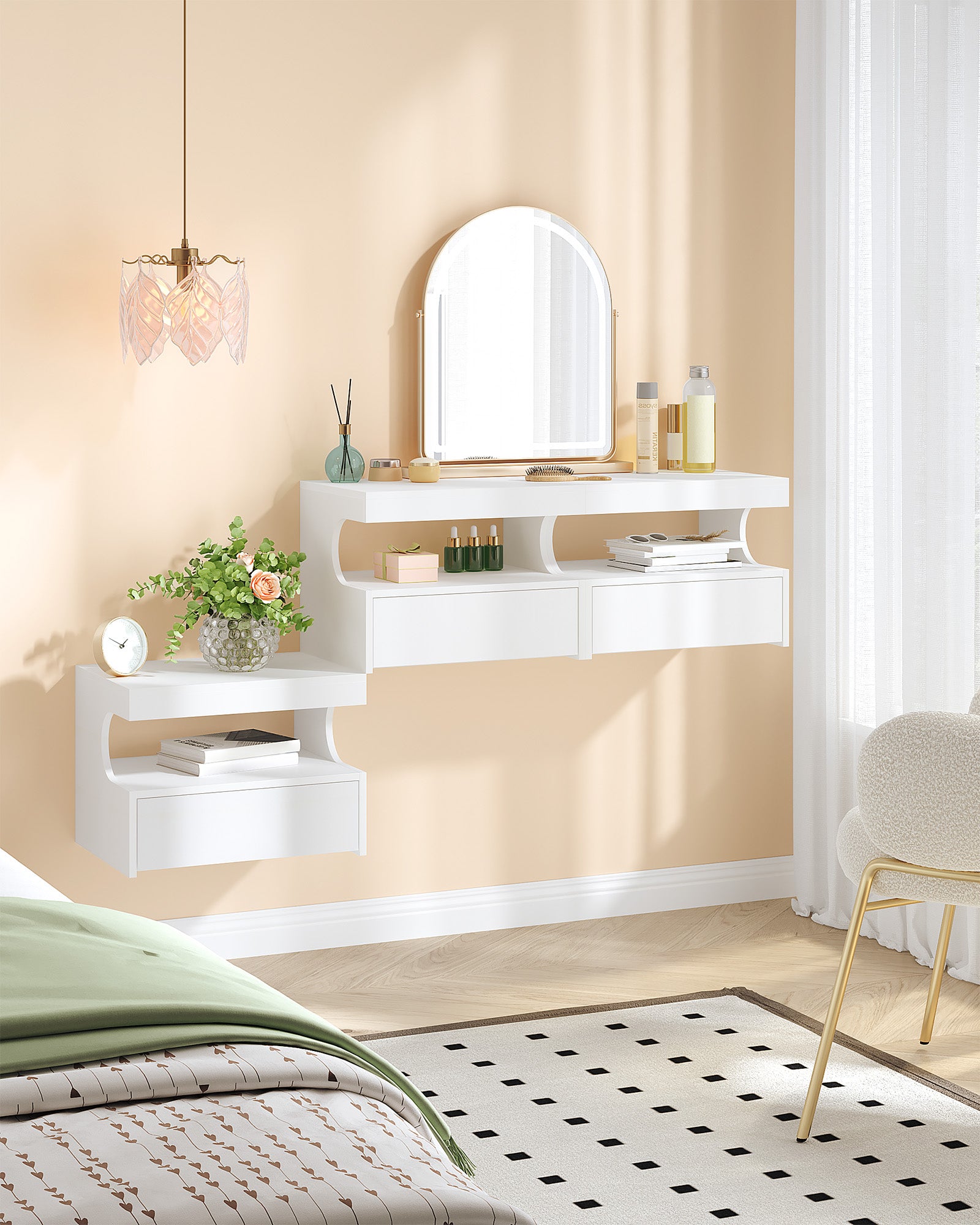 hzuaneri-bedroom-ns50203x-nachttisch-wei-2er-set-schwebend image 2
