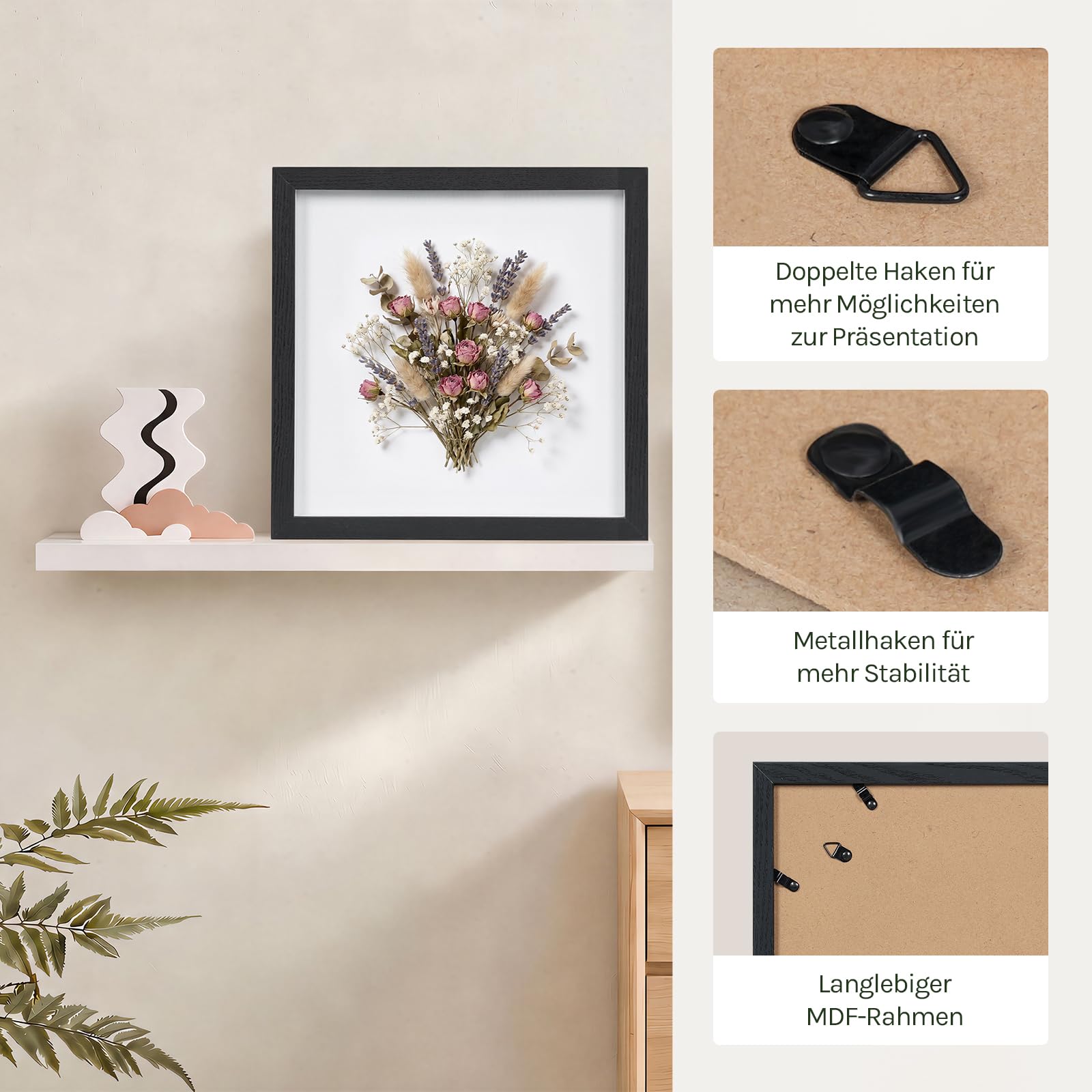eugad-wohnaccessoires-bilderrahmen-40x40-cm-schwarz-1-5-cm-tief image 6