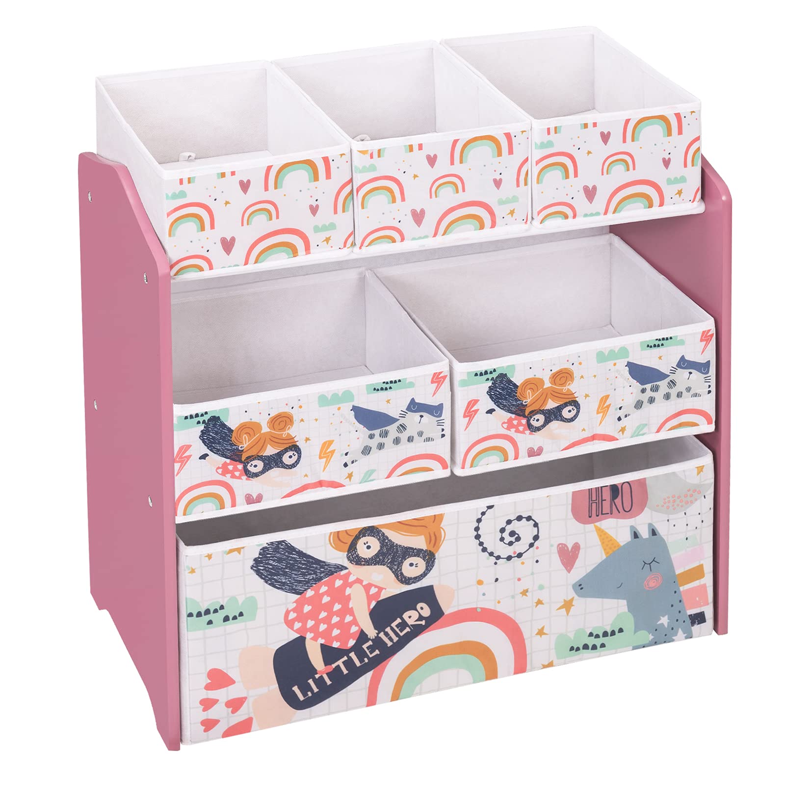 eugad-0002etsj-kinderregal-spielzeugregal-rosa-6-boxen image 4