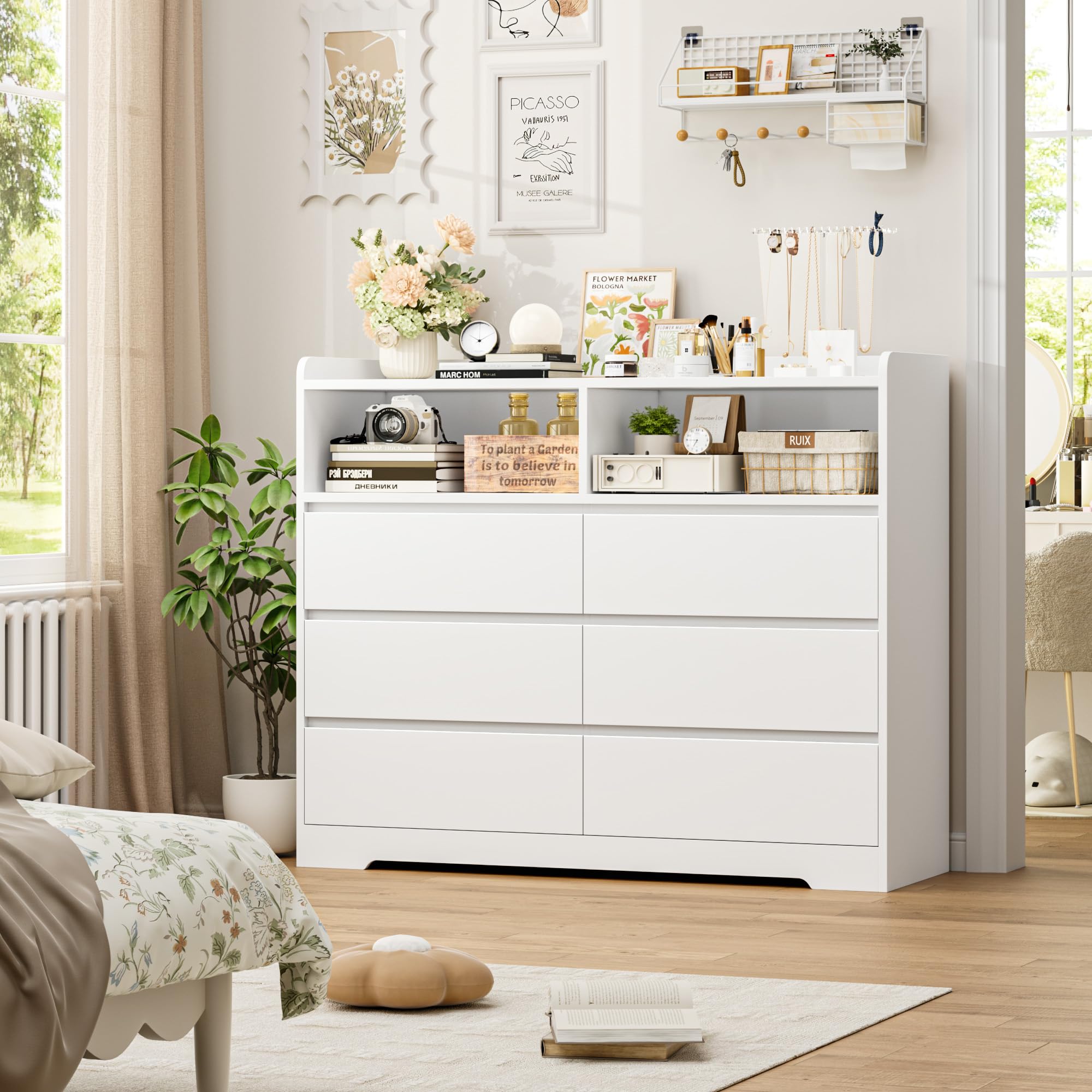 forehill-kommode-wei-120cm-6-schubladen-sideboard image 2