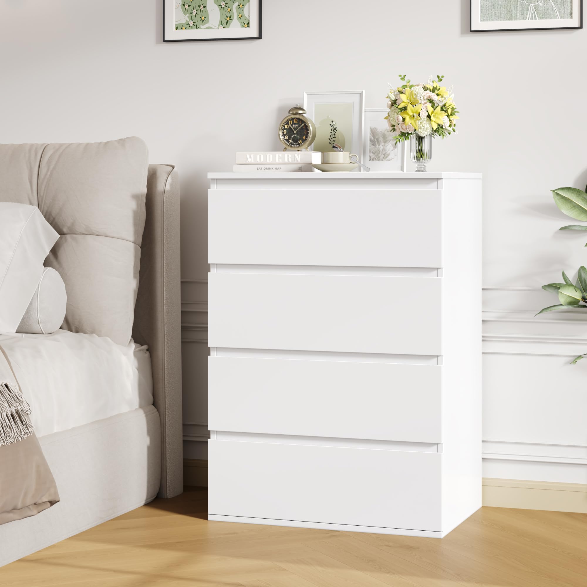forehill-kommode-wei-60x40x80cm-4-schubladen-mdf-schrank image 4