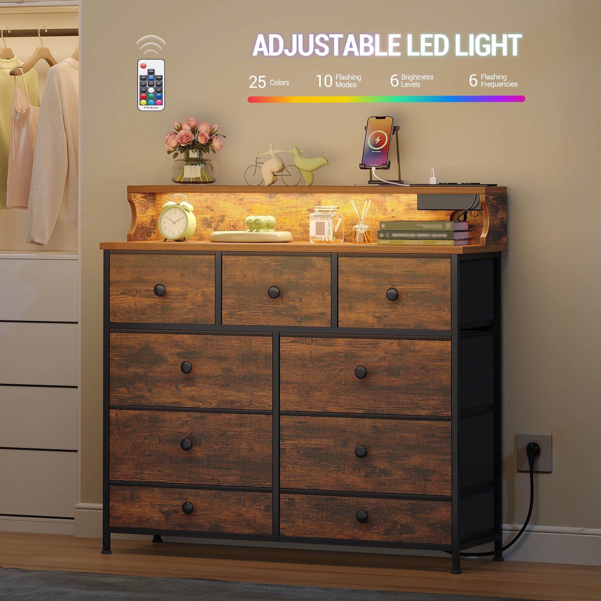 hzuaneri-kommode-9-schubladen-vintage-brown-led-usb-100cm image 4