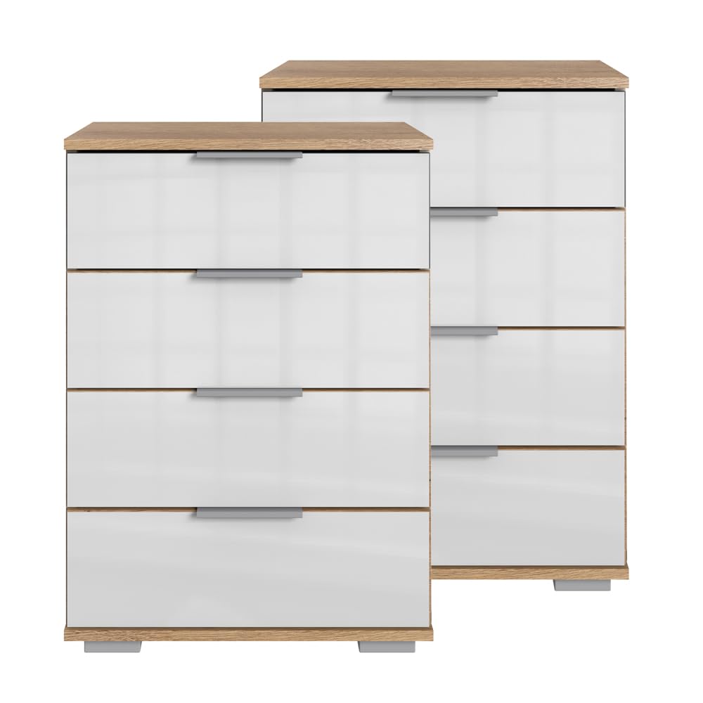 lomadox-schlafen-nachttisch-2er-set-plankeneiche-wei-glas-74cm image 1
