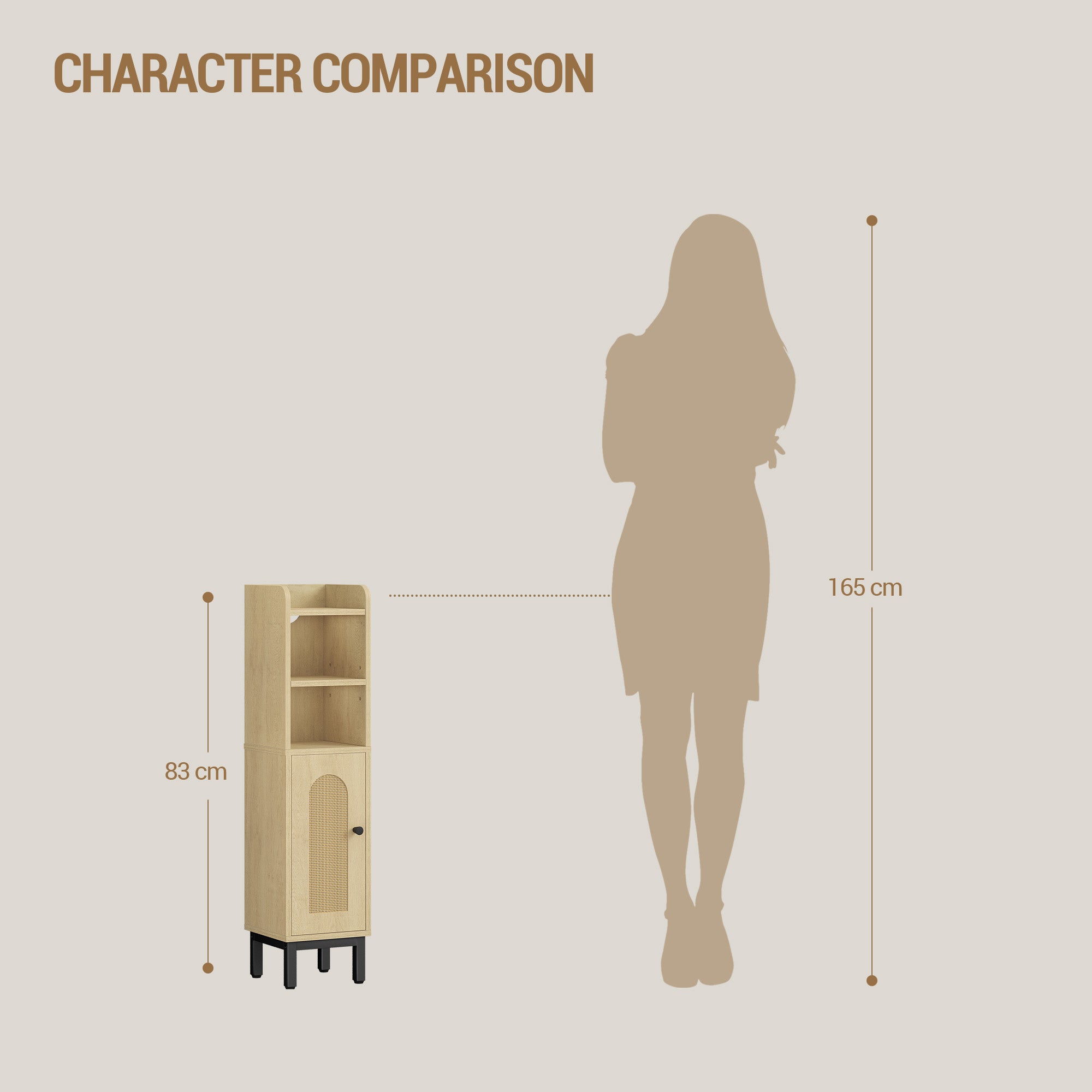 hzuaneri-bathroom-badschrank-helle-eiche-20x20x83-cm image 2
