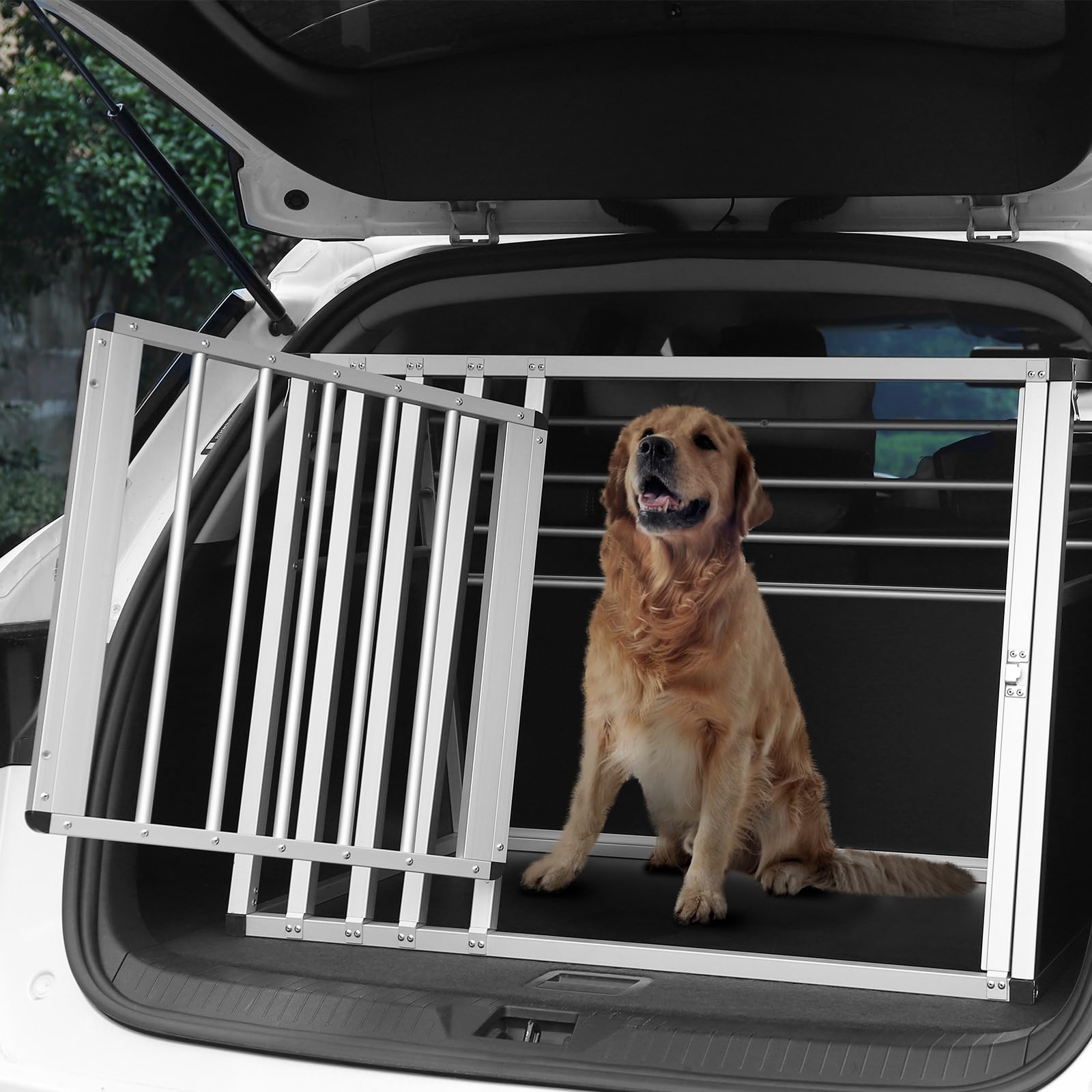 eugad-haustierbedarf-hundebox-auto-alu-92x65x66-kofferraum image 2