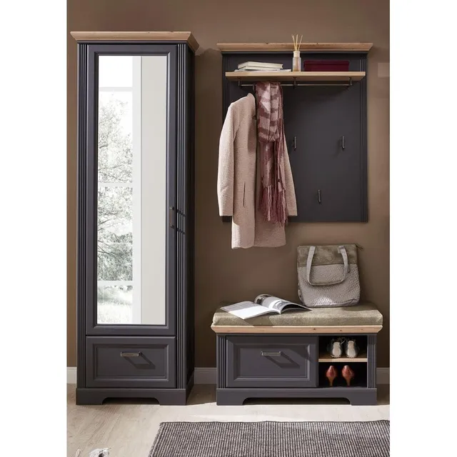 lomadox-flur-garderoben-set-graphit-artisan-eiche-170-cm image 1