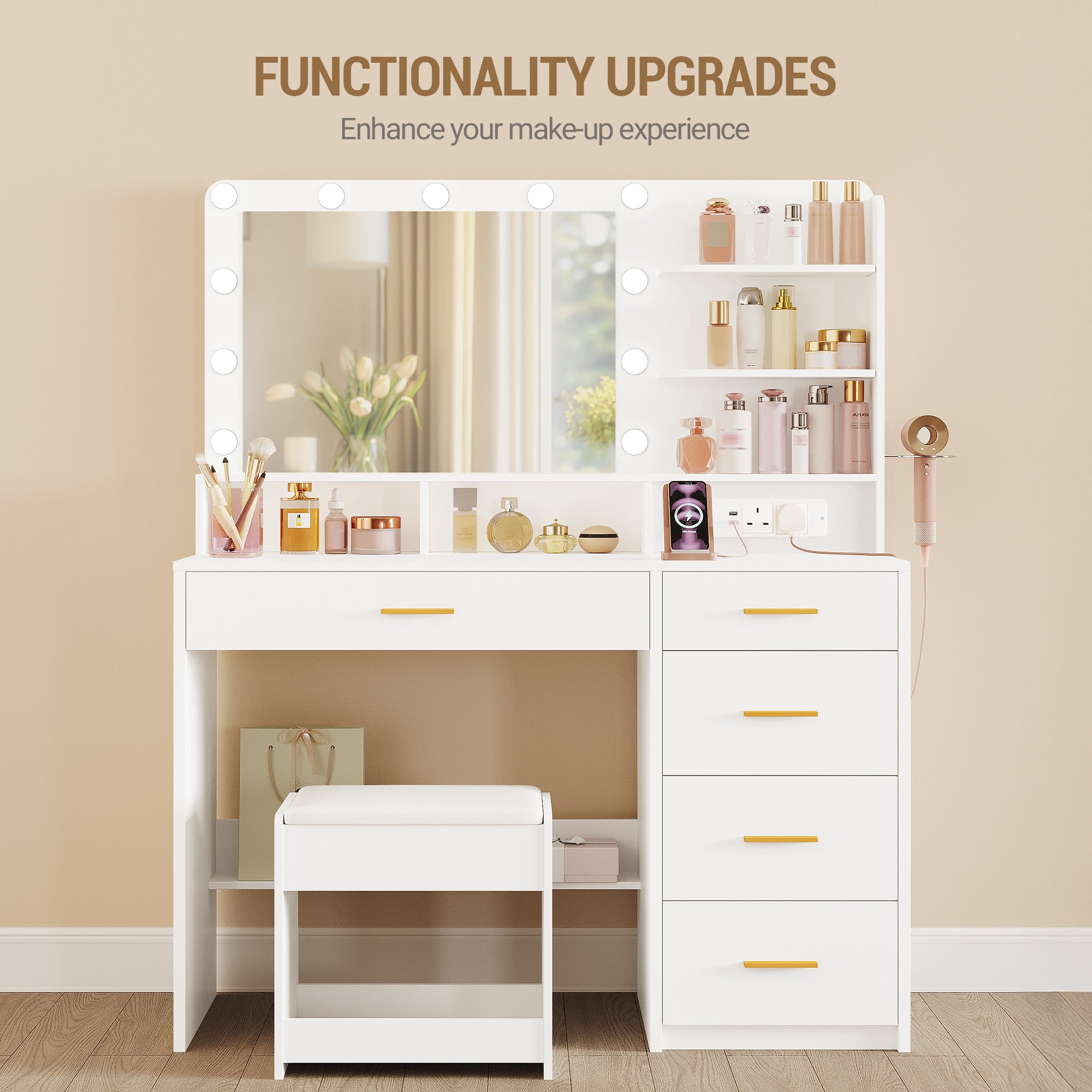 hzuaneri-bedroom-schminktisch-wei-108cm-led-spiegel-hocker image 7