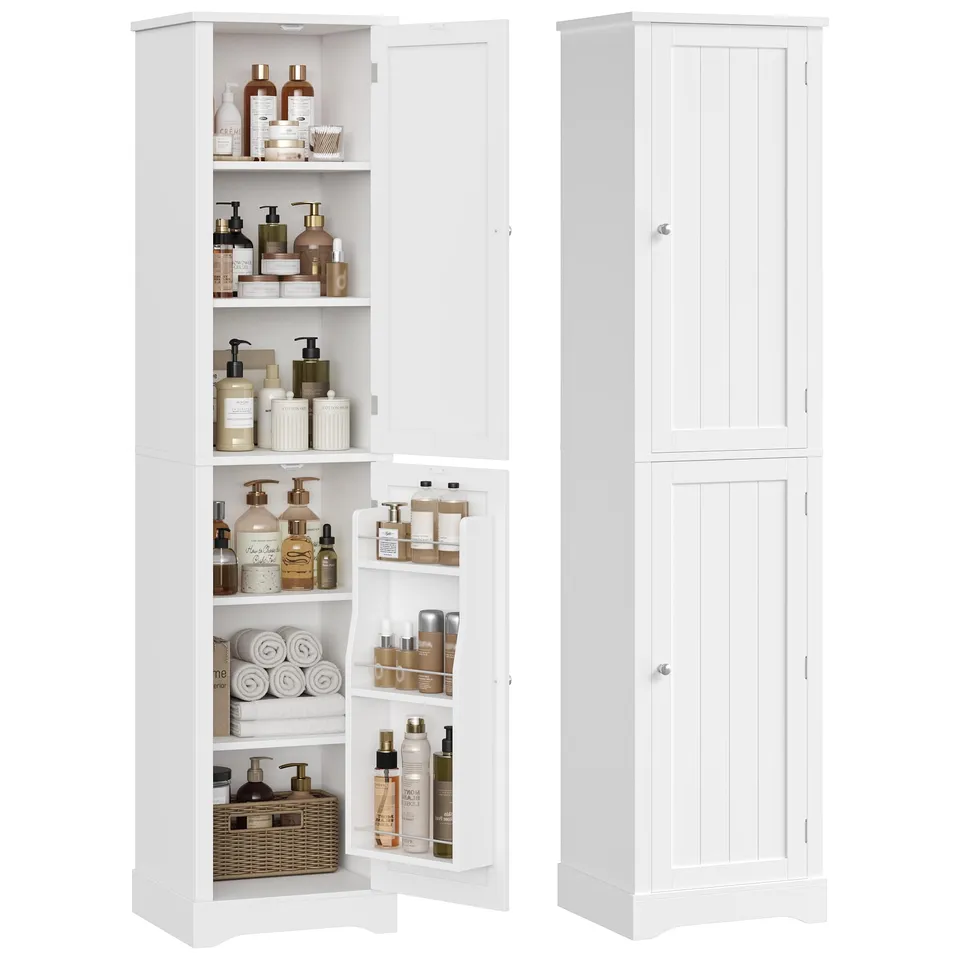 forehill-tall-bathroom-cabinet-badschrank-wei-180-cm-schmal image 1