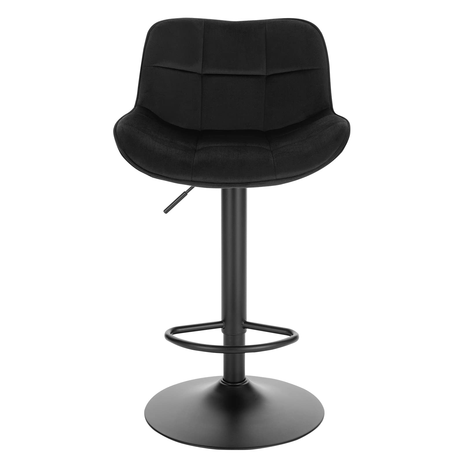 eugad-barhocker-4er-set-samt-schwarz-h-henverstellbar-60-81cm image 7