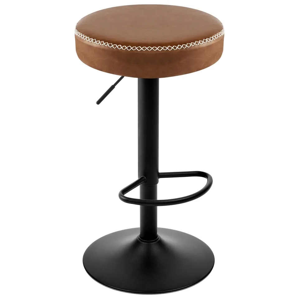 eugad-1085by-1-barhocker-braun-kunstleder-h-henverstellbar image 1
