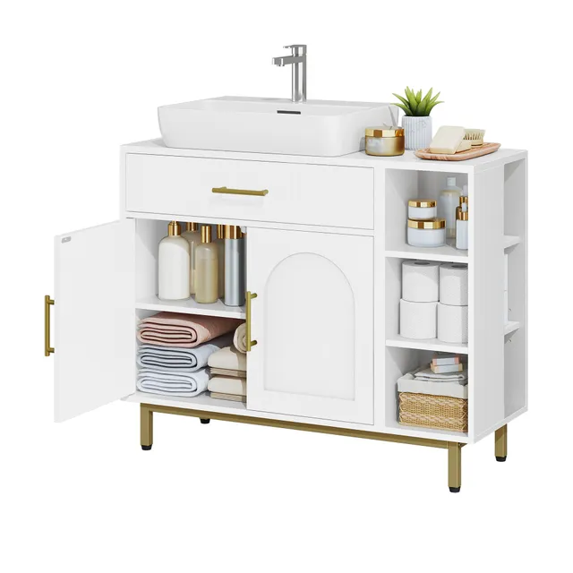 hzuaneri-bathroom-waschbeckenunterschrank-bc28813g-wei-holz image 1