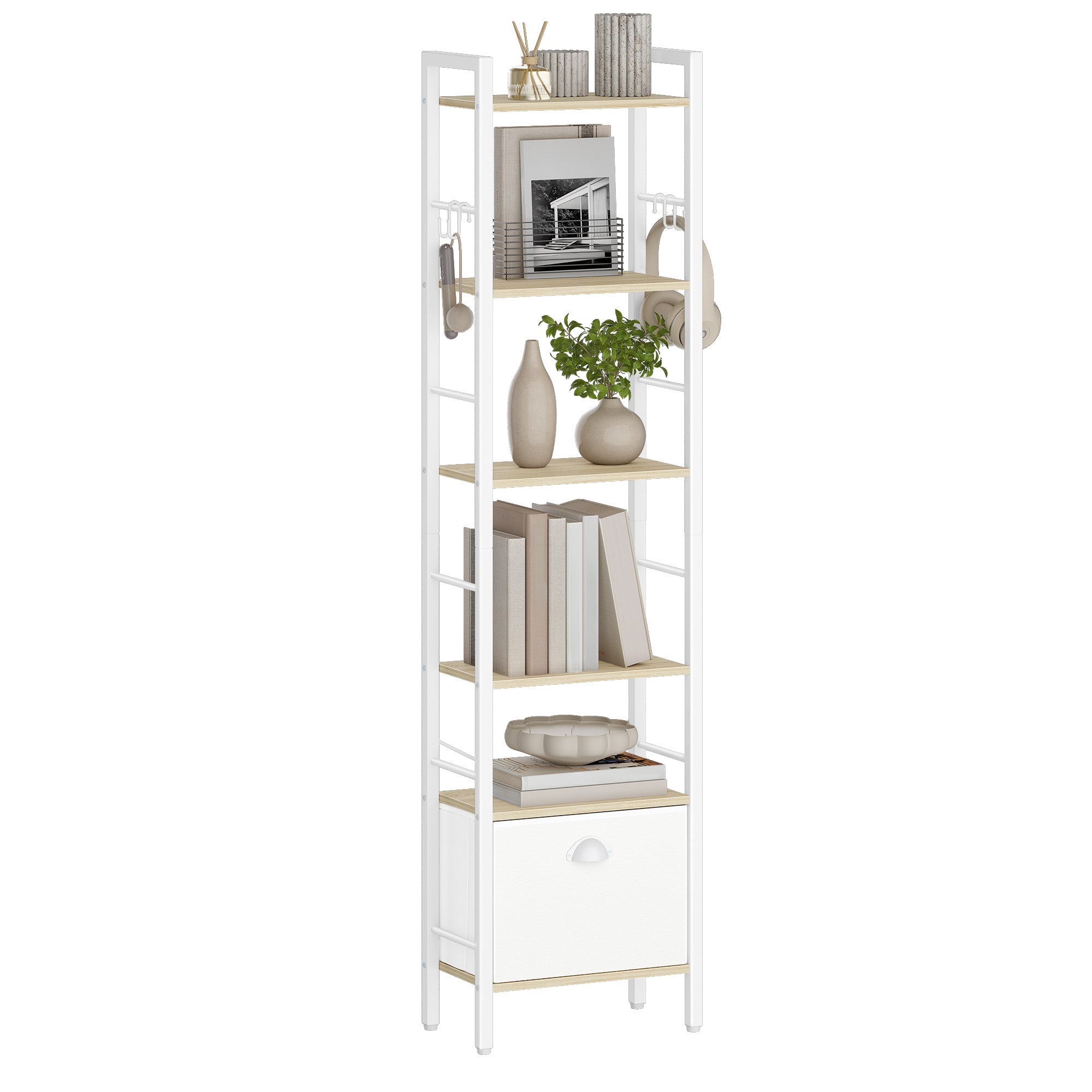 hzuaneri-living-room-bc40616w-b-cherregal-wei-eiche-173-cm-beige image 2