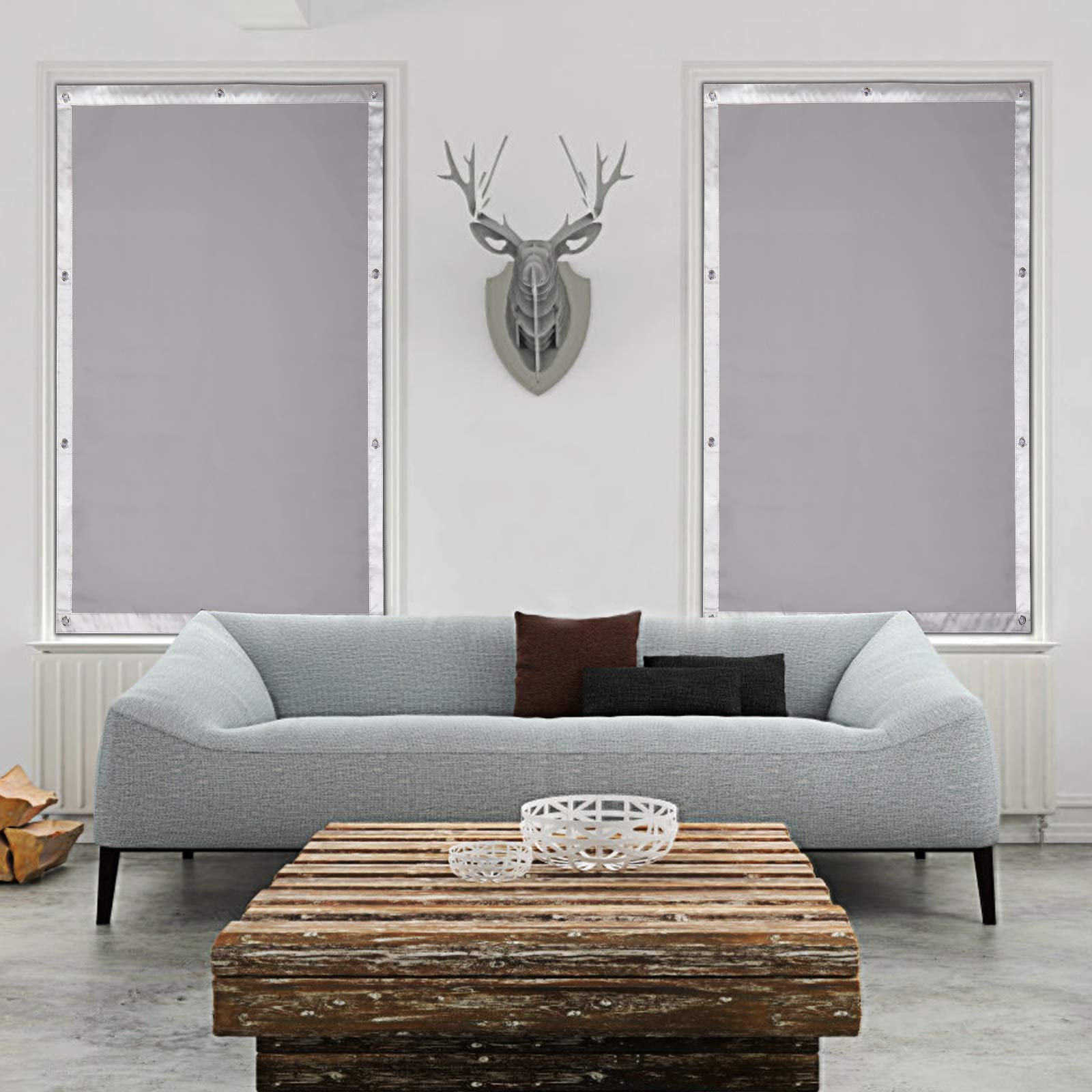 eugad-wohnaccessoires-dachfenster-rollo-grau-96x115cm image 6