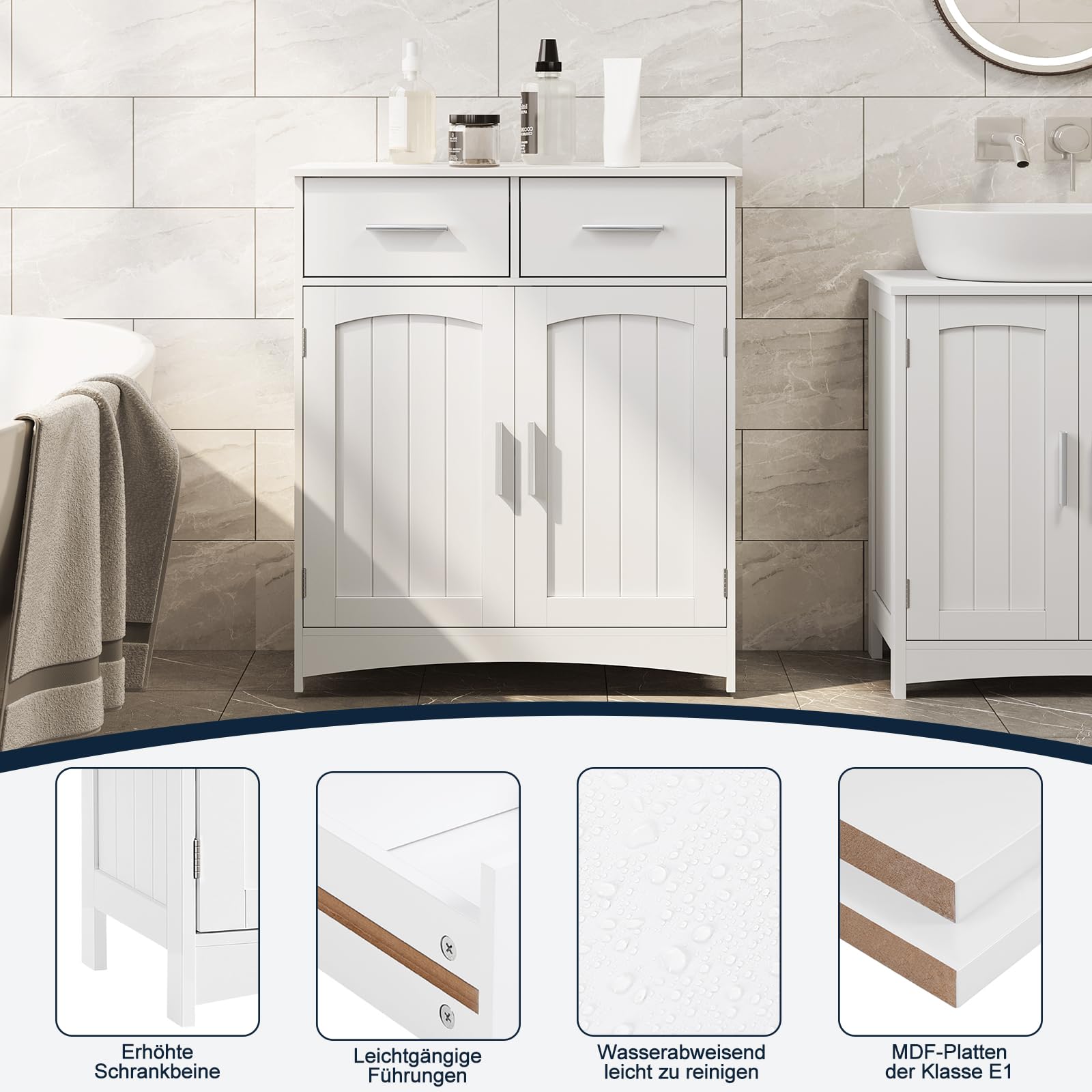 eugad-badschrank-wei-badezimmerschrank-60x76x30-2-schubladen image 7