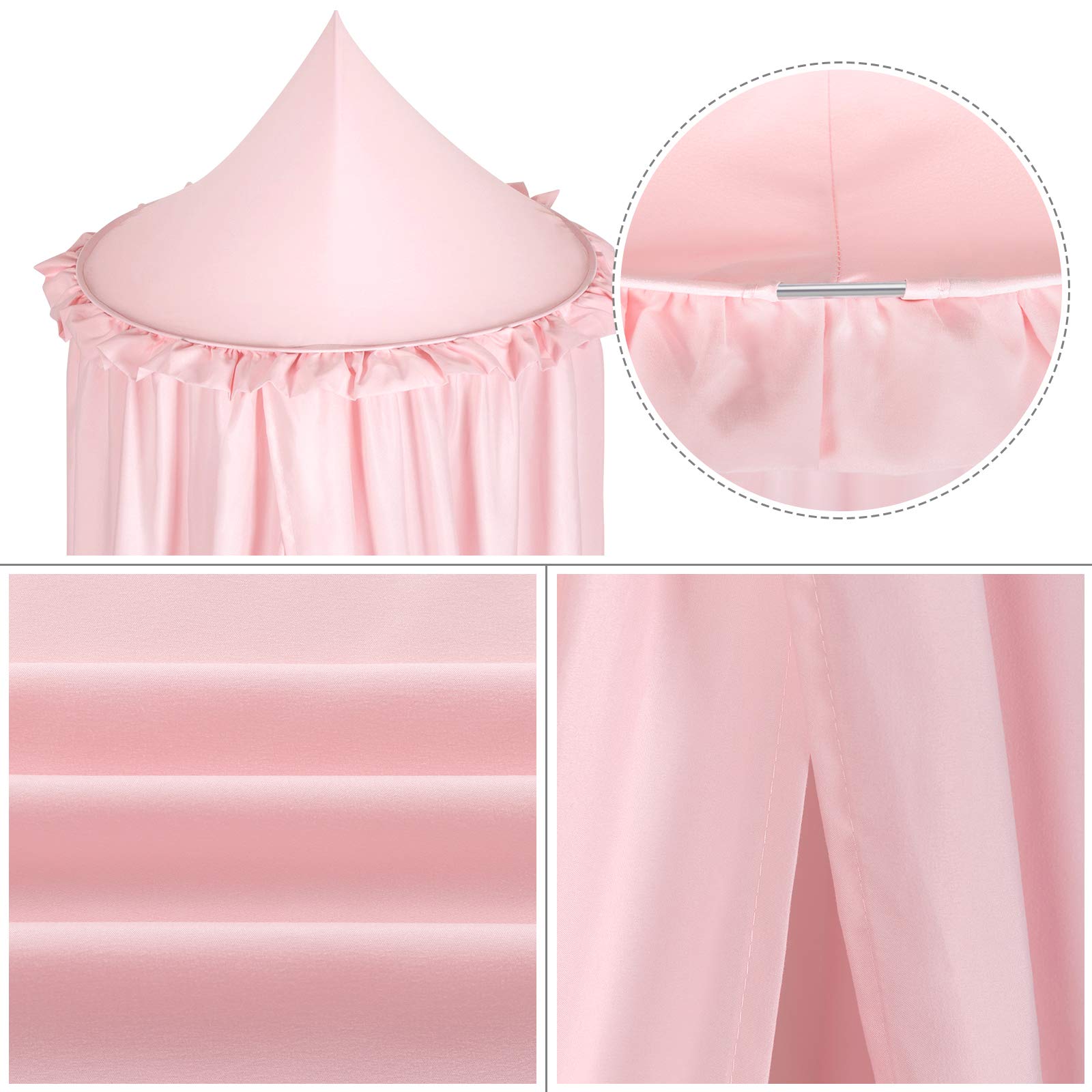 eugad-betthimmel-baldachin-rosa-230-cm-f-r-babybett image 5